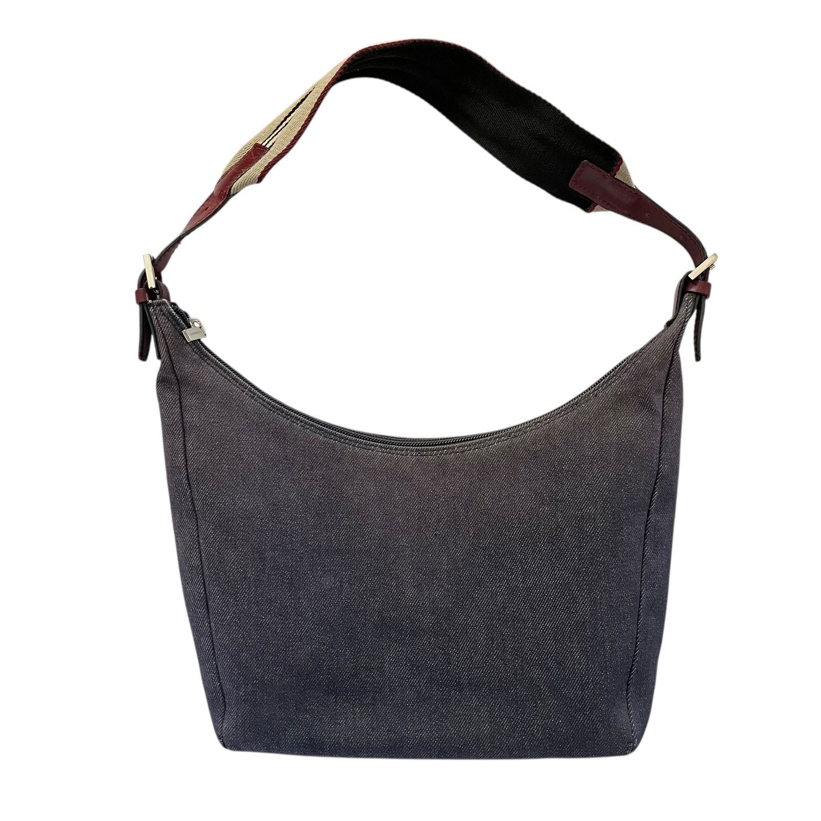 Burberry × Vintage Burberry Vintage Denim Blue Icon Stripe Strap Shoulder Bag Size ONE SIZE - 1 Thumbnail