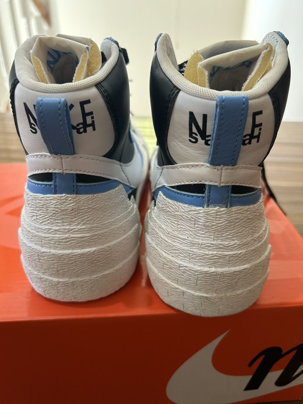 Nike Nike Sacai Blazer Mid Blue/White BV0072 001 Size US 9 / EU 42 - 3 Thumbnail