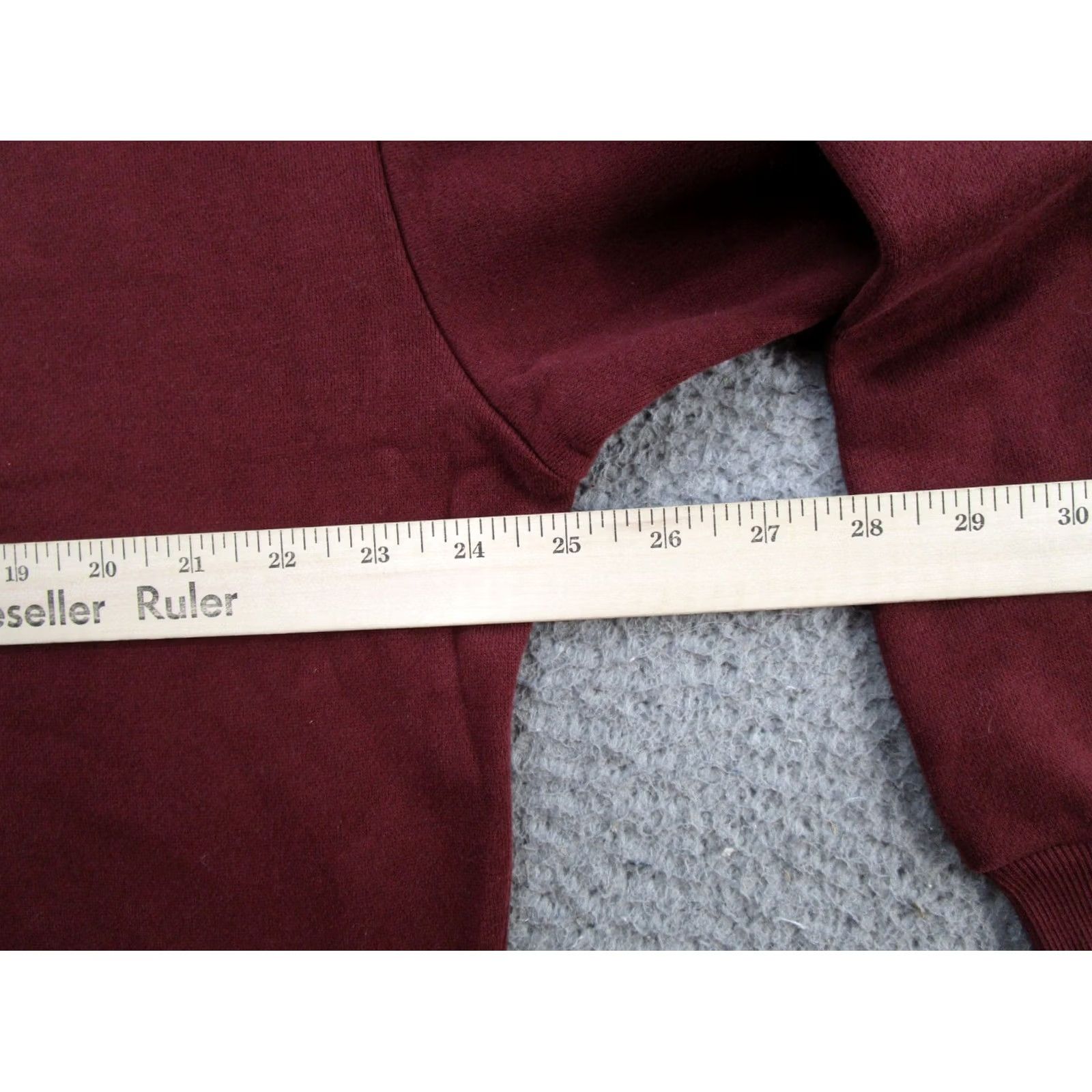 Spell Move Theology Sweatshirt Women’s Size S Burgundy Red Fleece Oversized Pullover Crew Neck Winter Fall Classic Activewear Mens Size S / US 4 / IT 40 - 6 Thumbnail