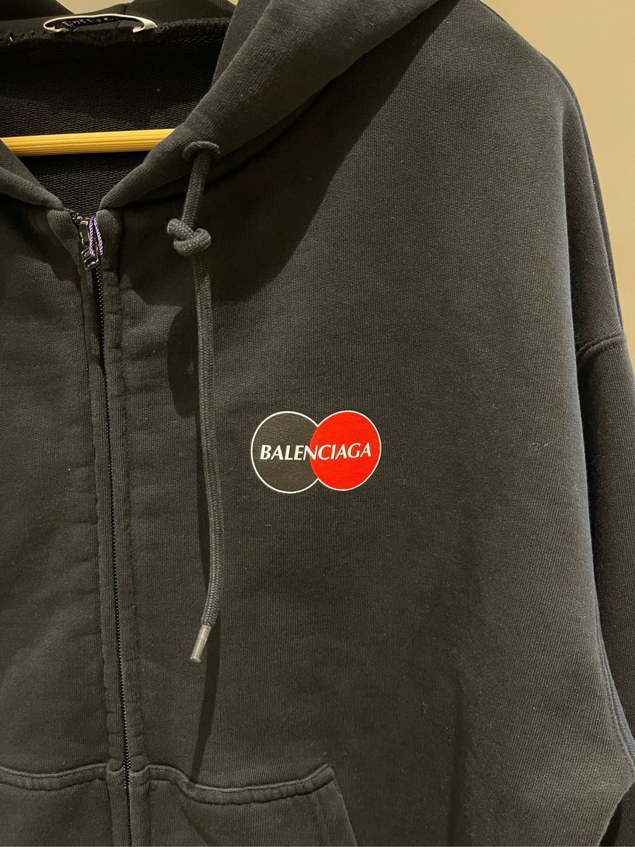 Balenciaga Balenciaga Black Mastercard Zipper Jacket-2508 Size US XL / EU 56 / 4 - 3 Thumbnail