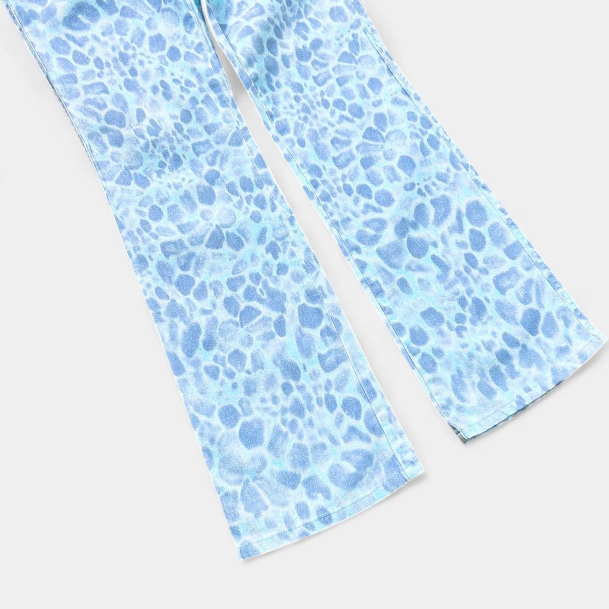 Other Cavalli Jeans Blue Animal Print Jeans Size 27" / US 4 / IT 40 - 3 Thumbnail