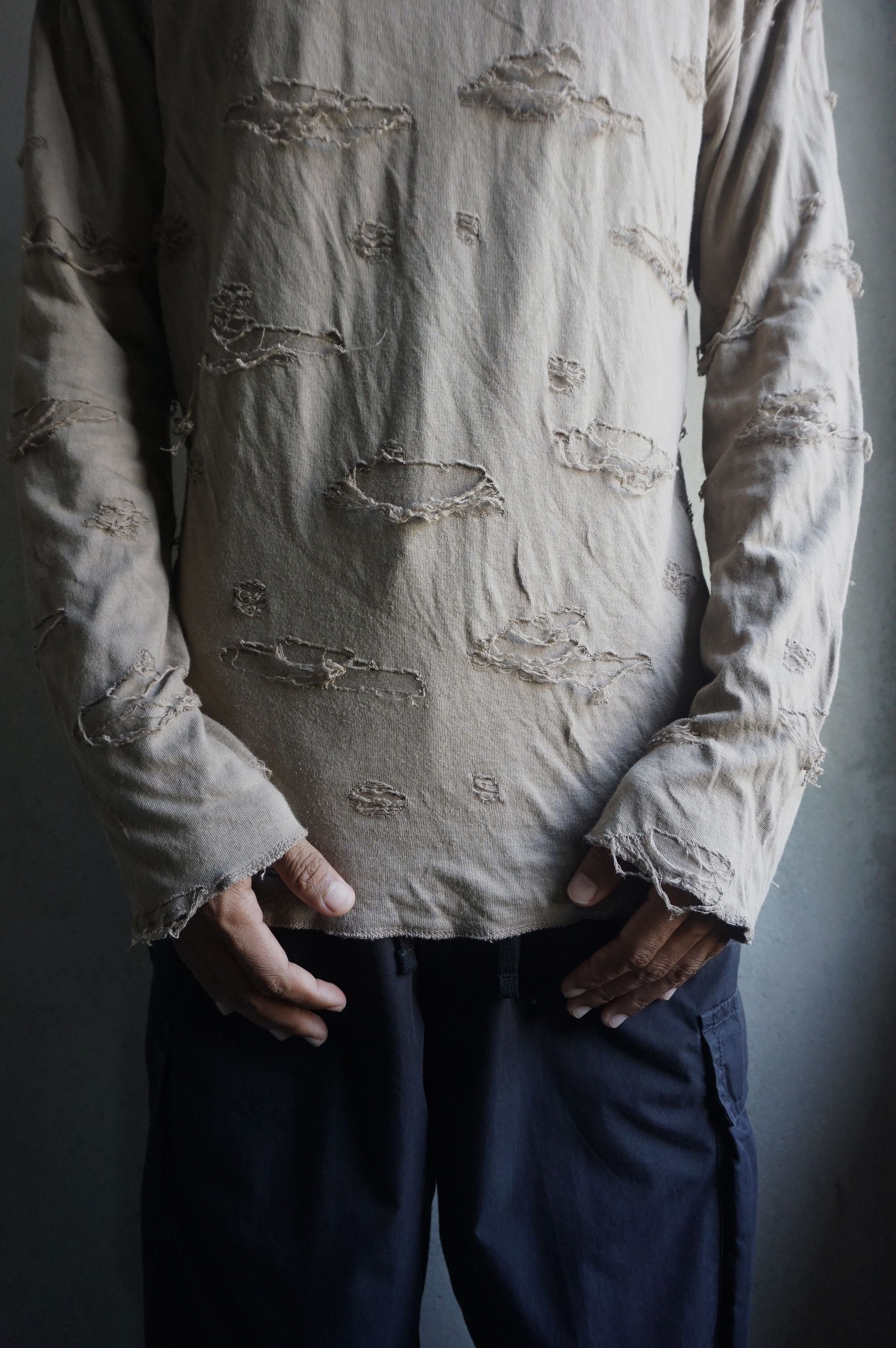 Beams Plus Beams distressed longsleeve Size US M / EU 48-50 / 2 - 16 Thumbnail