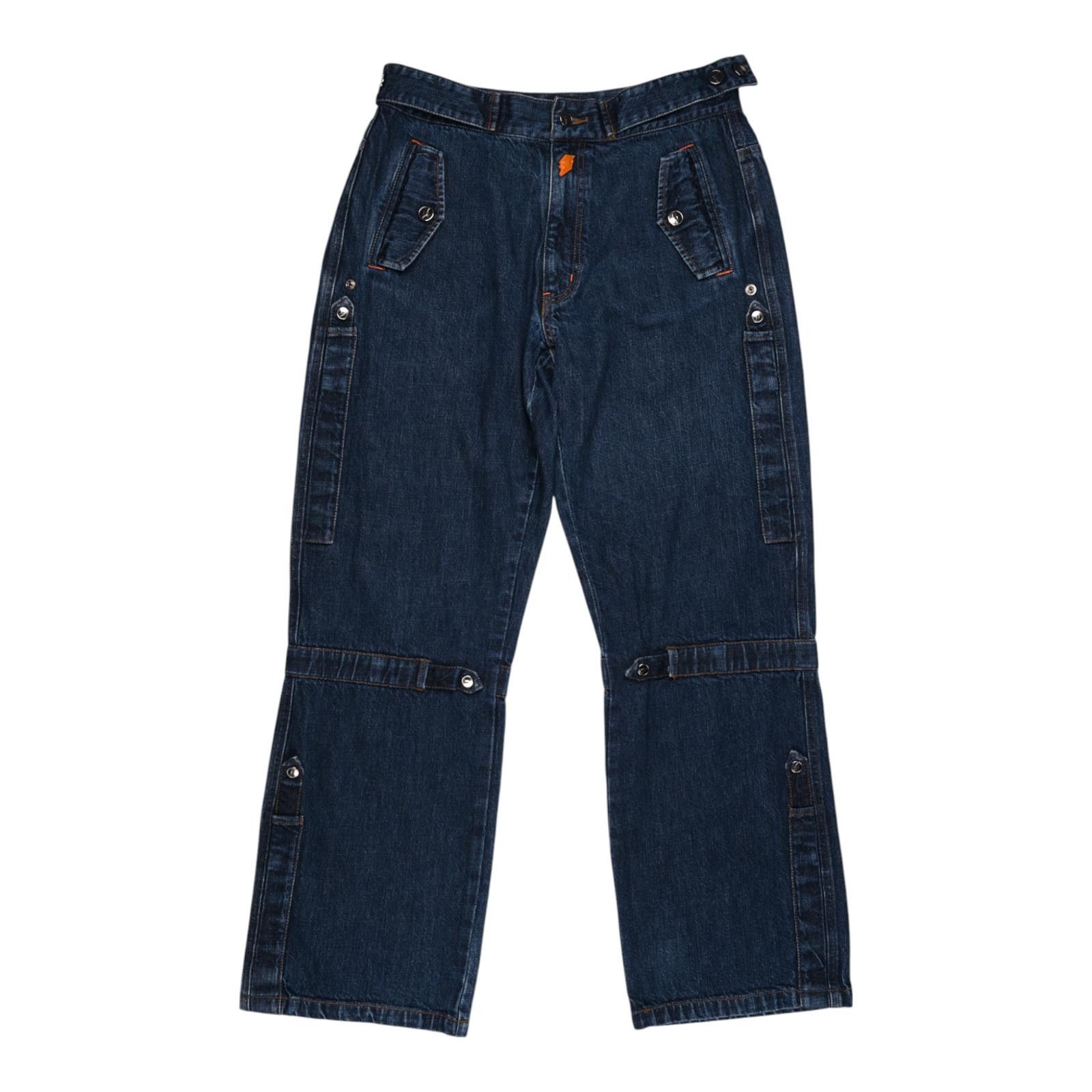 Walter Van Beirendonck W&LT Dark Blue Utility Jeans Size US 32 / EU 48 - 1 Thumbnail