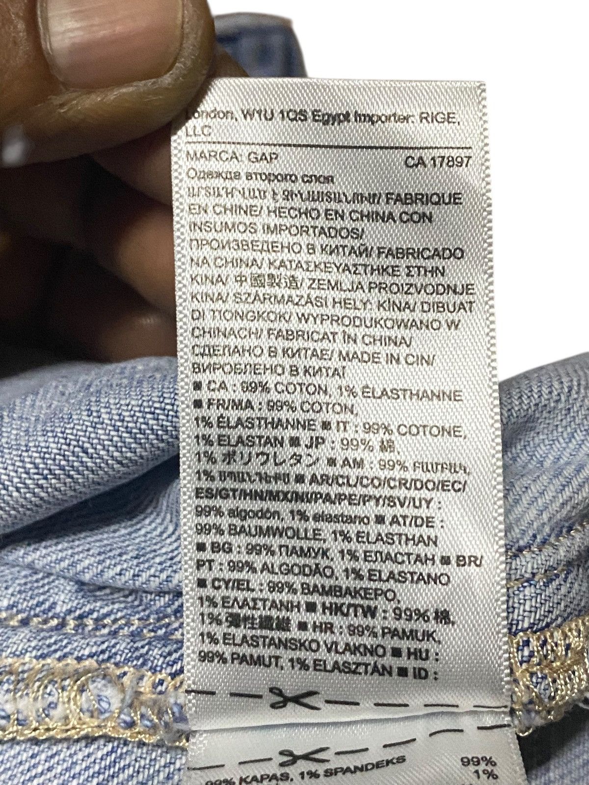Gap Vintage Gap Denim Light Wash Like Jnco Baggy Jeans Size US 28 / EU 44 - 14 Thumbnail