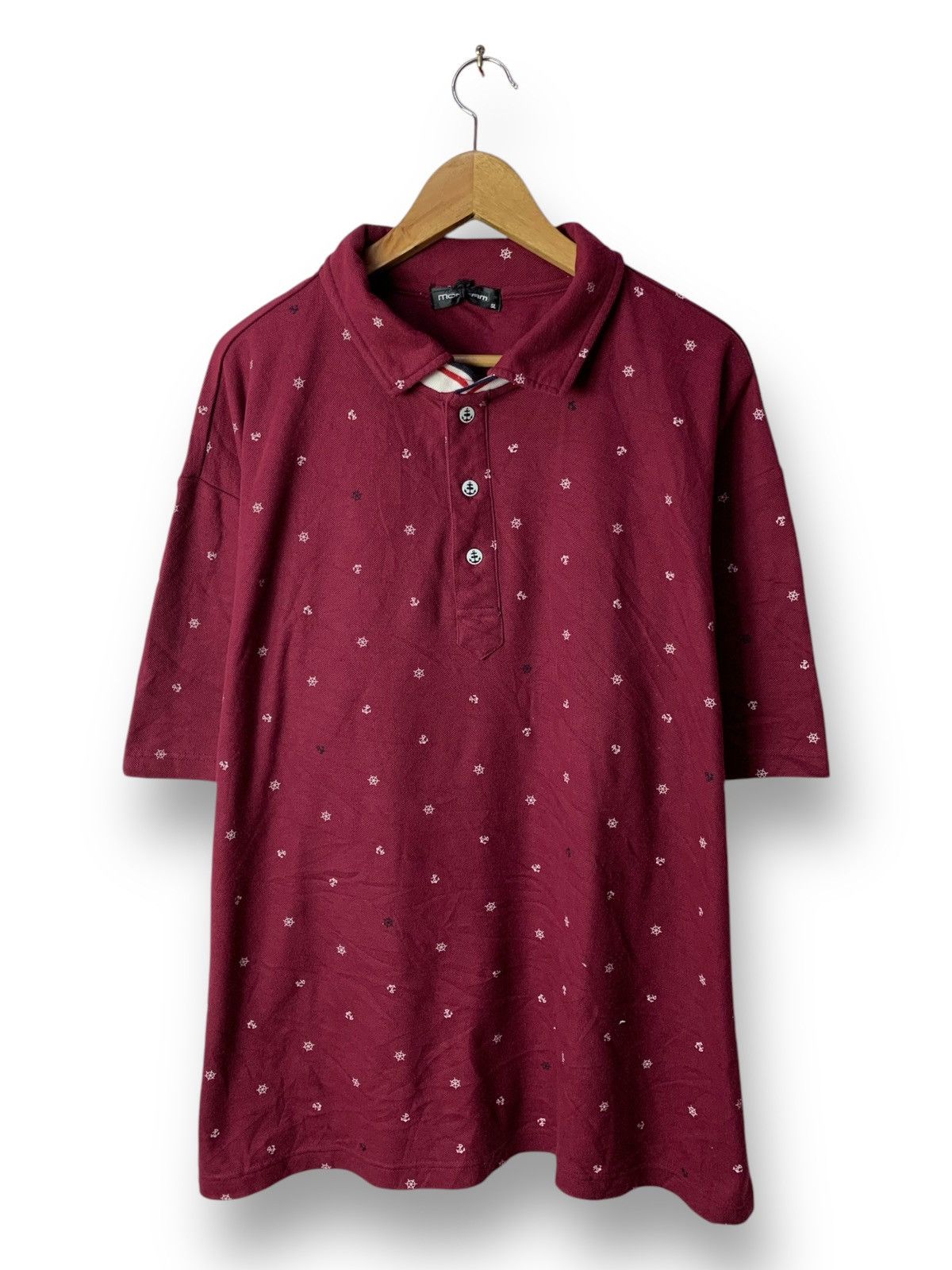Japanese Brand 🔥Fullprint Sailing Motives Polo Collar Tee Size US XXL / EU 58 / 5 - 1 Thumbnail