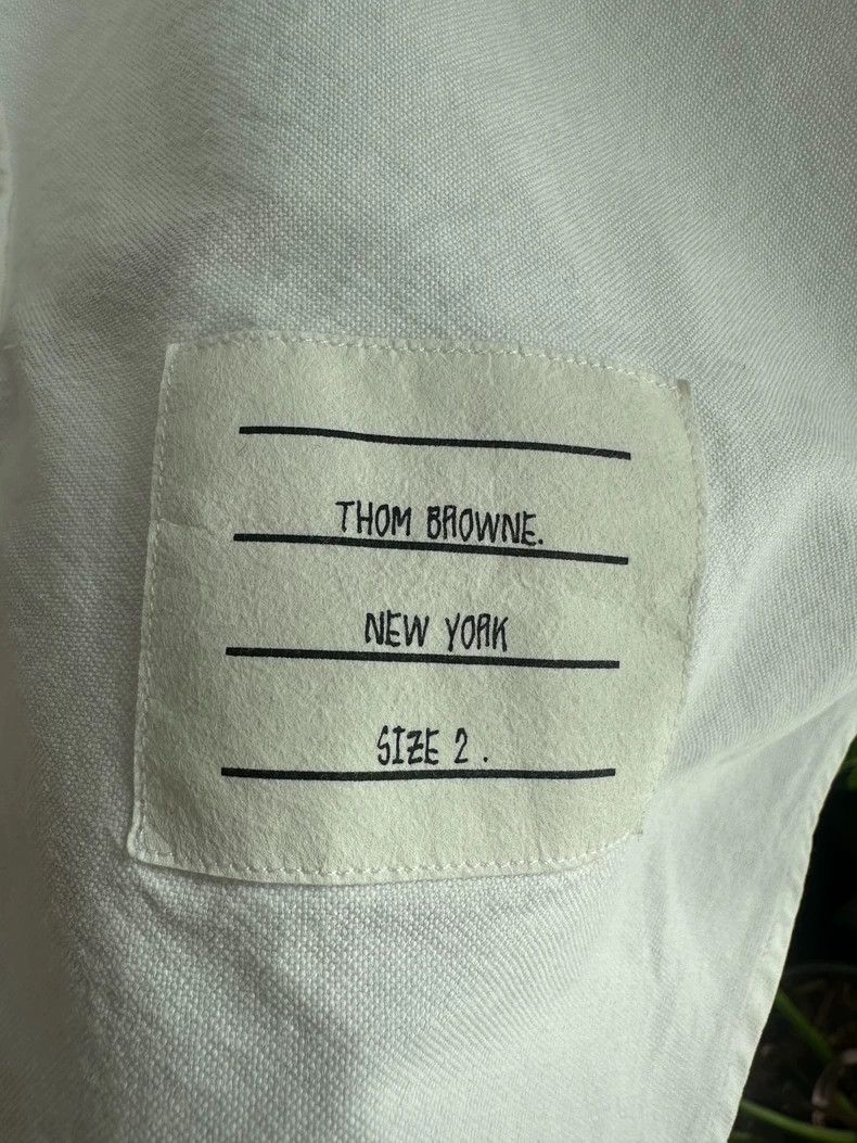 Thom Browne Thom Browne size2 White Oxford cloth shirt Size US M / EU 48-50 / 2 - 3 Thumbnail