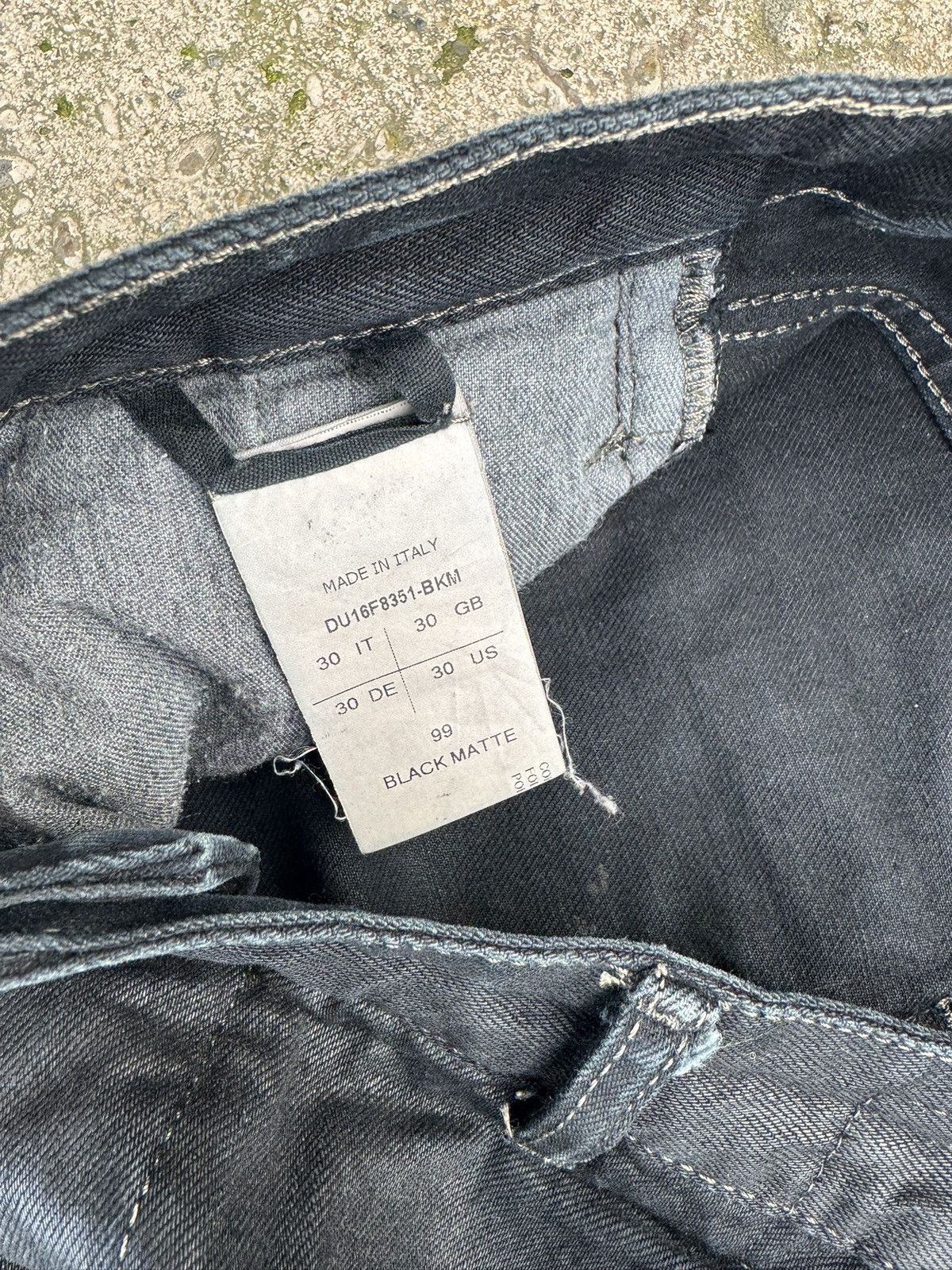 Rick Owens Drkshdw Rick Owens DRKSHDW wax denim Size US 33 - 4 Thumbnail