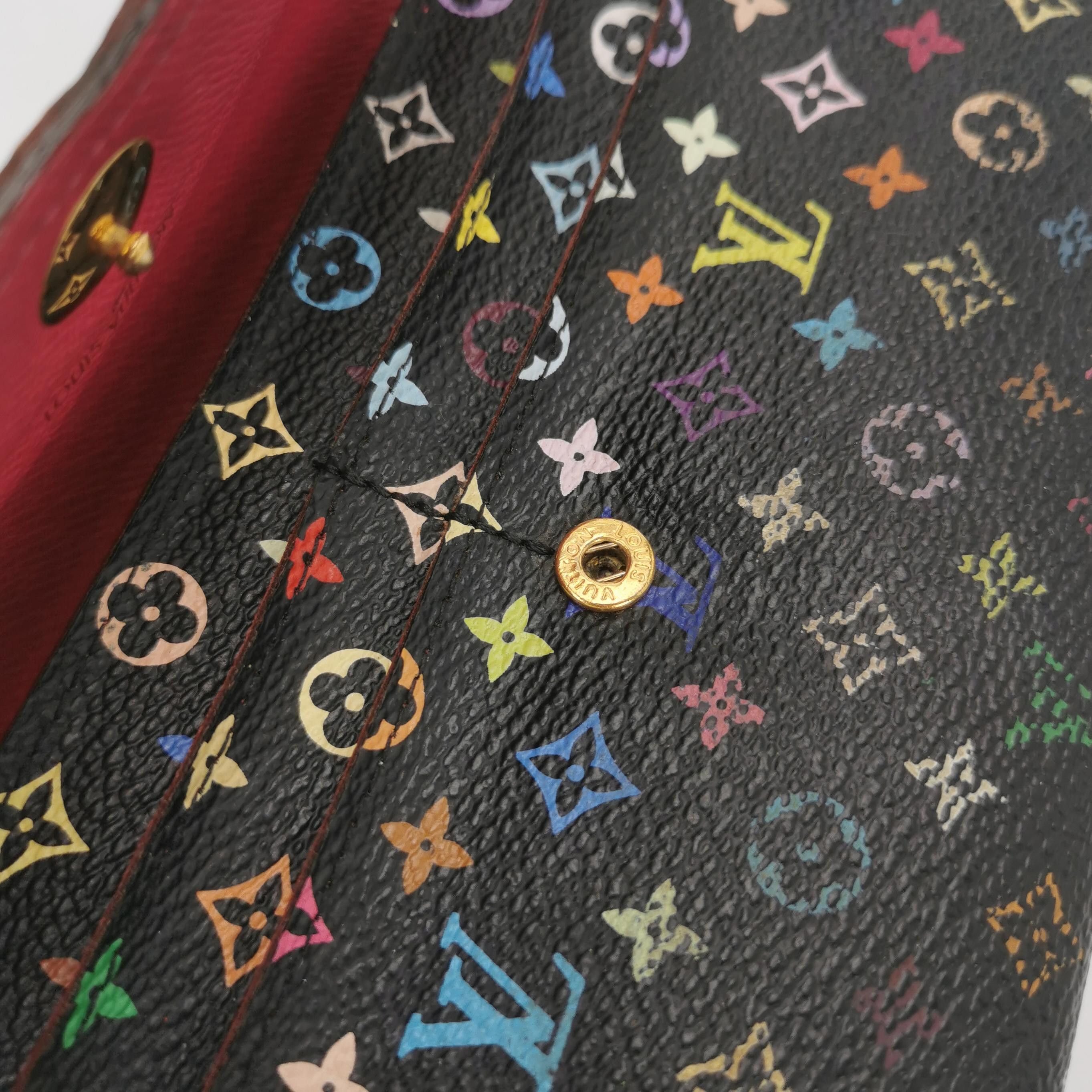 Louis Vuitton Louis Vuitton (LV) Black Tricolor Classic Fashion Wallet -y Size ONE SIZE - 4 Thumbnail
