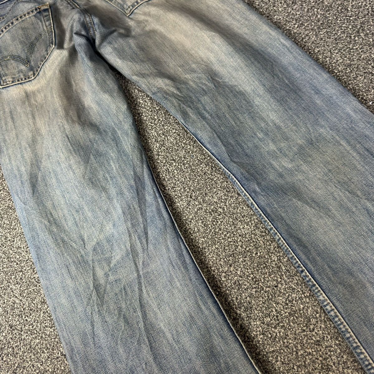 Engineered Garments × Levi's Vintage y2k Levis 506 Thrashed Distressed Dirty Washed Denim Size US 31 - 10 Thumbnail