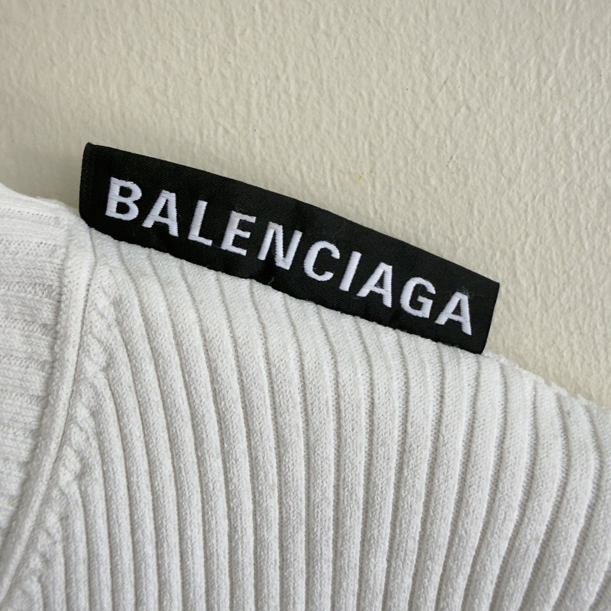 Balenciaga Balenciaga ribbed knit shirt Size M / US 6-8 / IT 42-44 - 3 Thumbnail