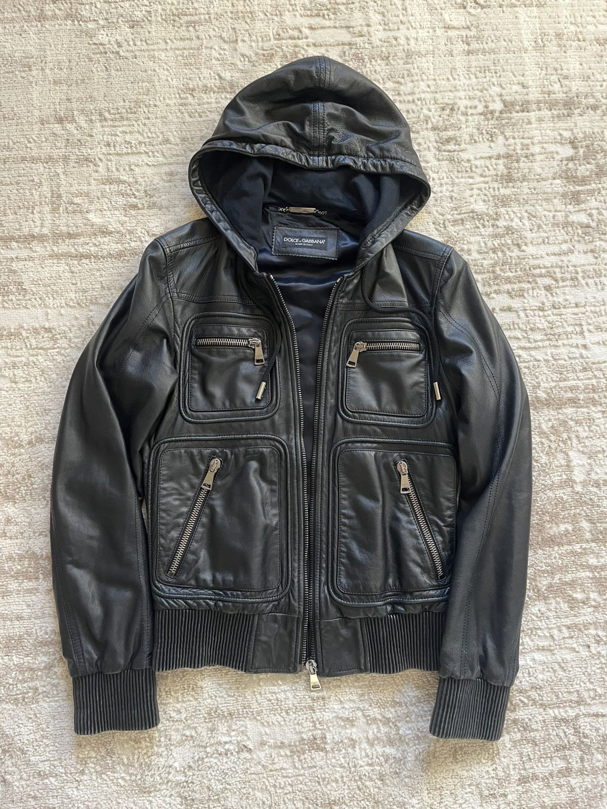 Dolce & Gabbana Dolce & Gabbana Leather Jacket Size US S / EU 44-46 / 1 - 3 Thumbnail