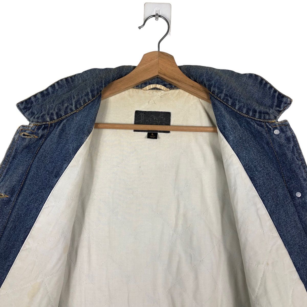 Japanese Brand 🔥90’s Biker Denim Jacket Chore Work Issey Miyake Design Size US L / EU 52-54 / 3 - 10 Thumbnail