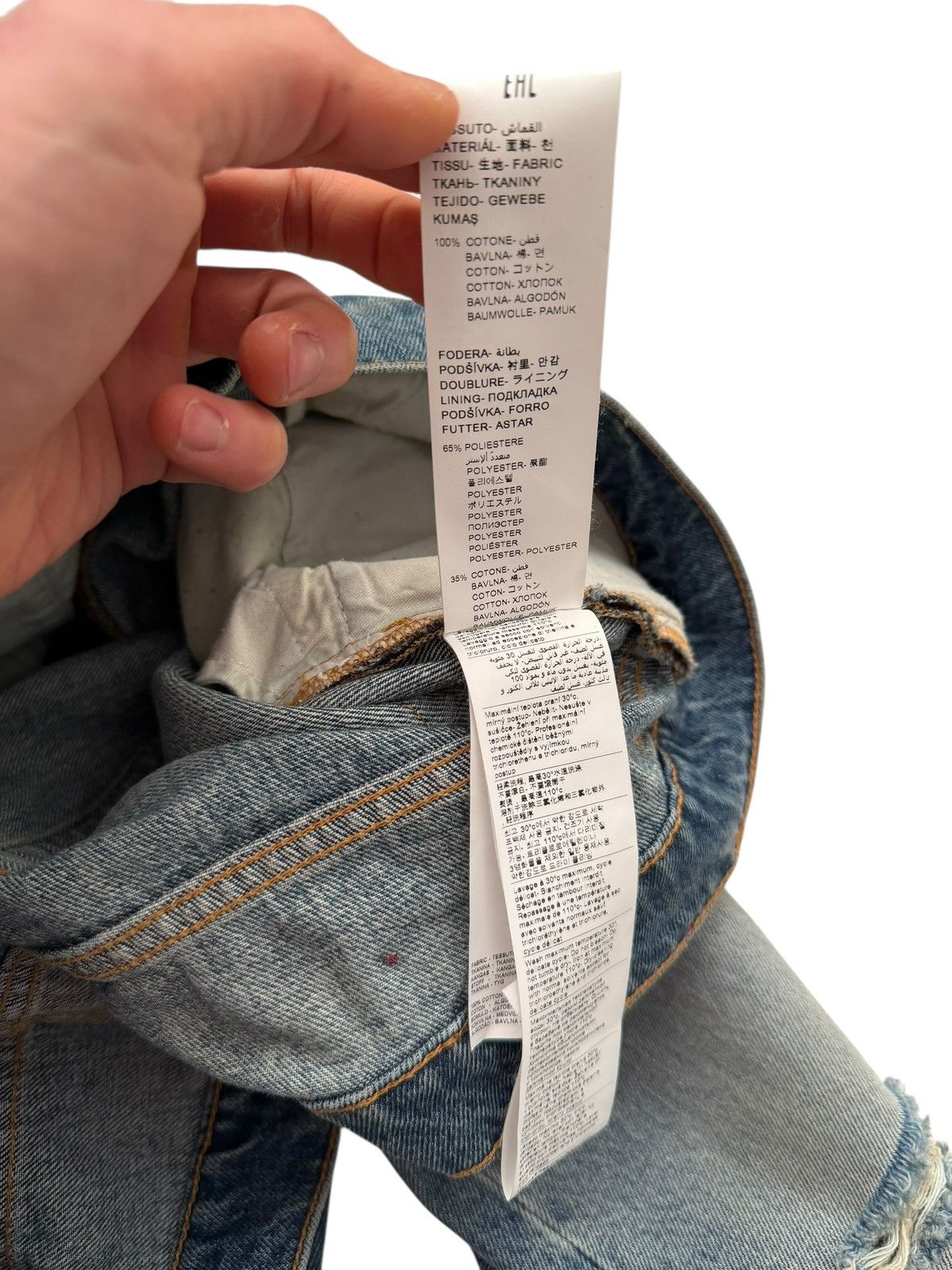424 Italian Distressed Blue Denim Size US 36 / EU 52 - 11 Thumbnail