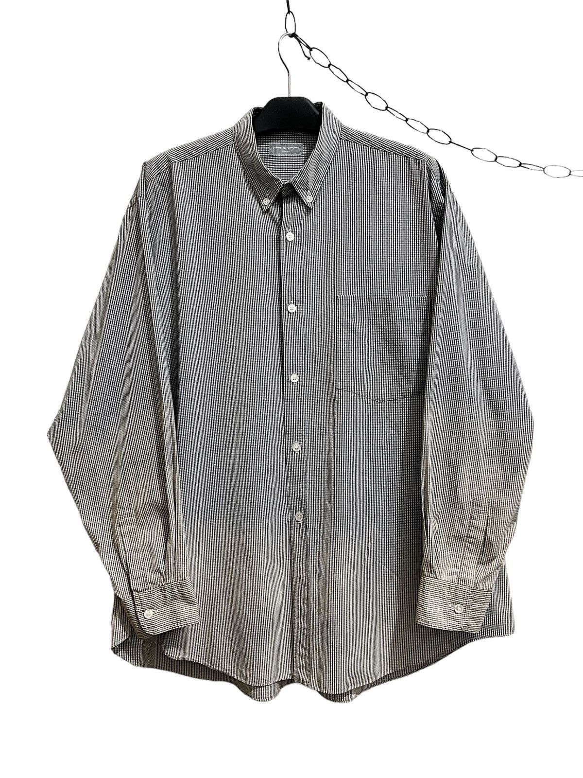image of Comme Des Garcons x Comme Des Garcons Homme Vintage Ad90S Cdg Homme Checkered Button Up Shirt (Size