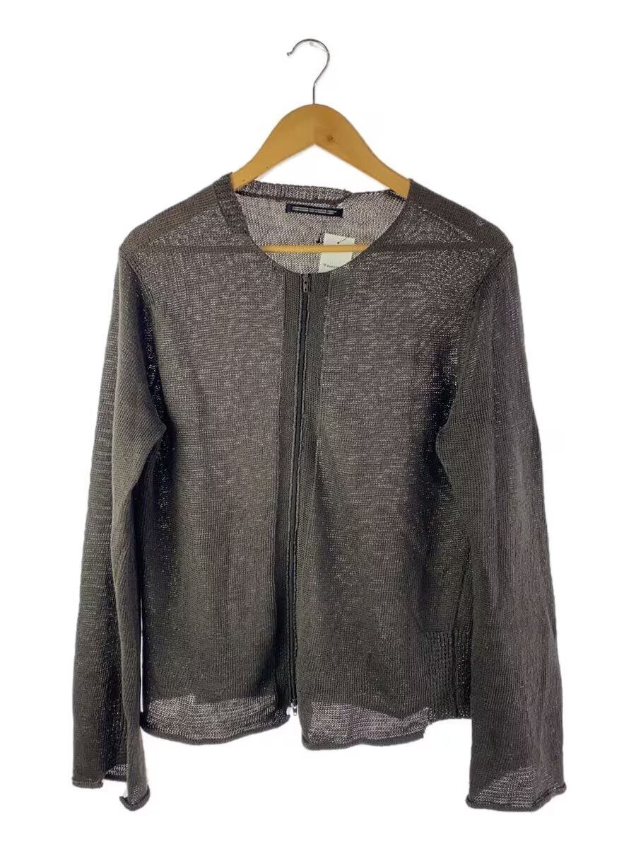 Yohji Yamamoto × Ys (Yamamoto) Raw Hem Linen Zip Knit Cardigan 