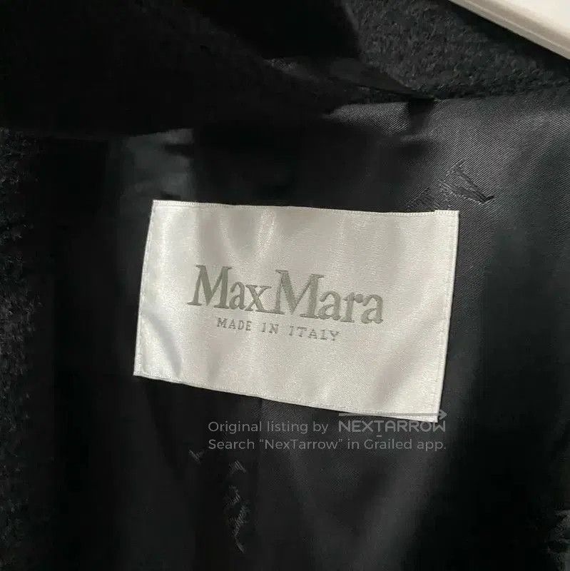 Max Mara MaxMara Classic Black Long Coat for Women . Size XL / US 12-14 / IT 48-50 - 6 Thumbnail