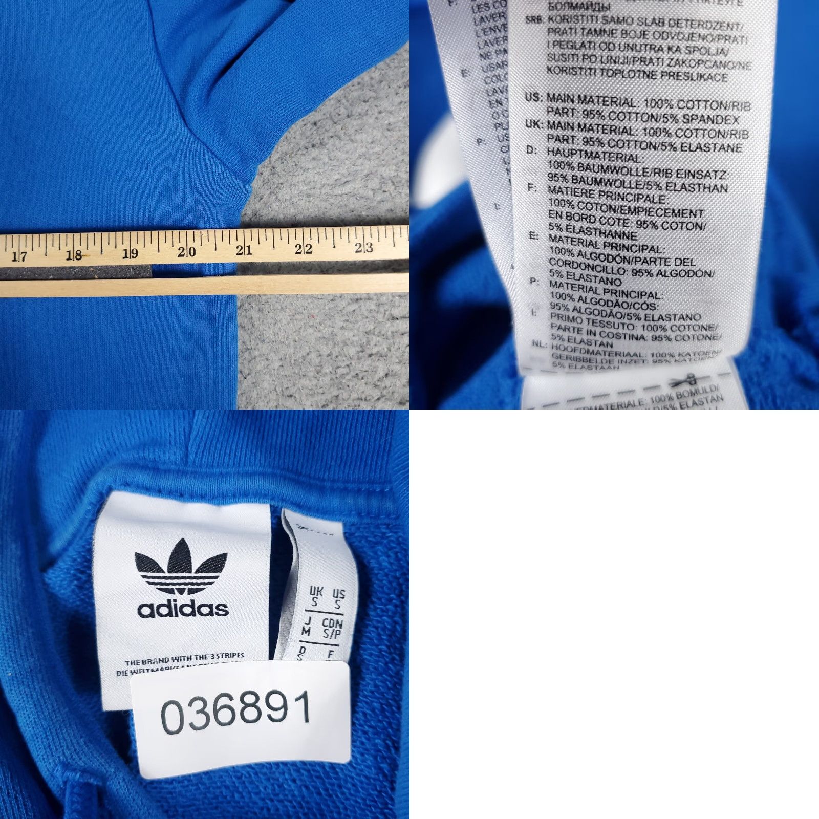 Adidas VINTAGE Adidas Hoodie Pullover Mens Small Blue Casual Sports Modern All Seasons Size US S / EU 44-46 / 1 - 8 Thumbnail