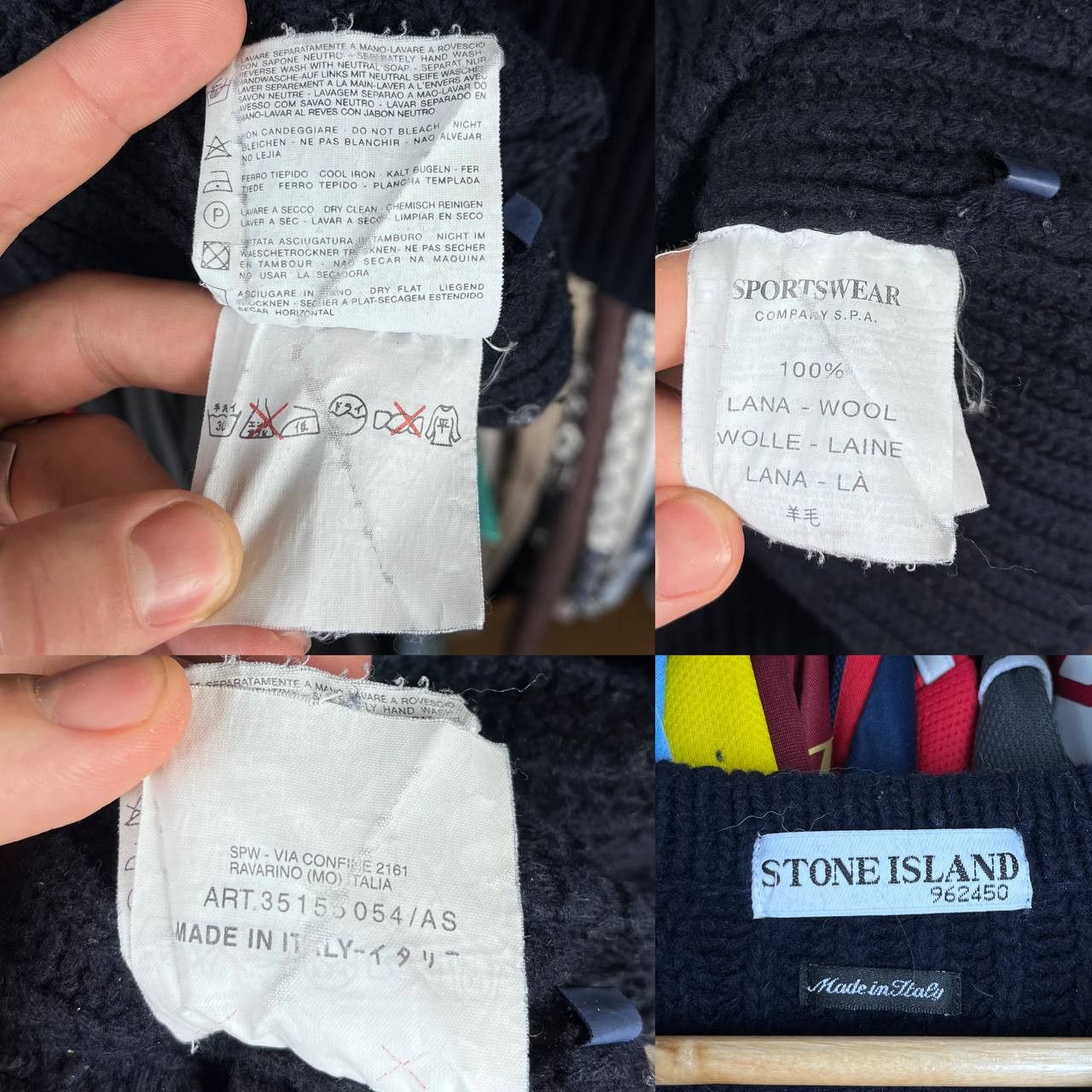 Designer × Stone Island × Vintage Vintage Stone Island 2001 Knitwear Wool Sweater Size US M / EU 48-50 / 2 - 10 Thumbnail