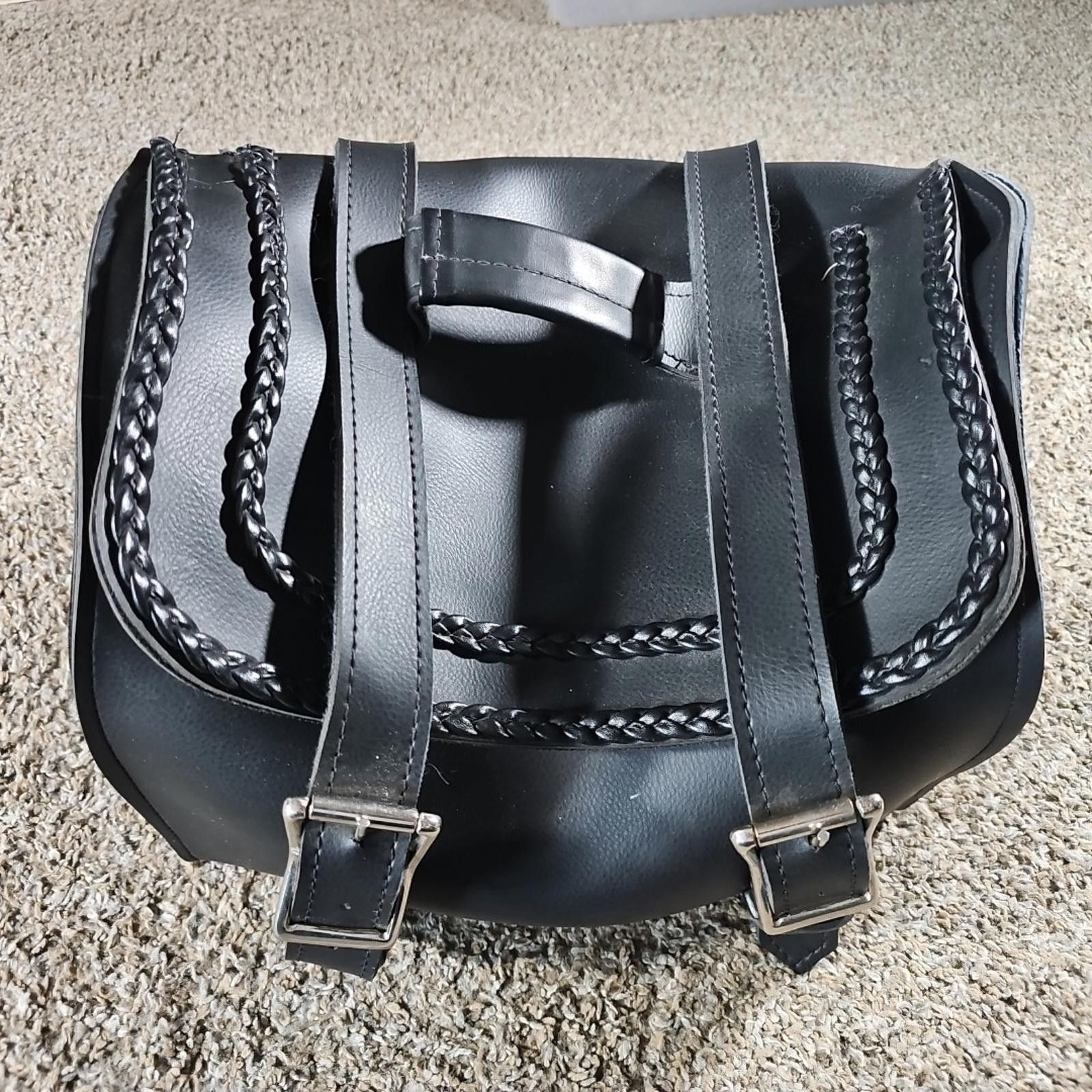 Other stateline interstate Heavy Leather Motorcycle Scooter bag Size ONE SIZE - 1 Thumbnail