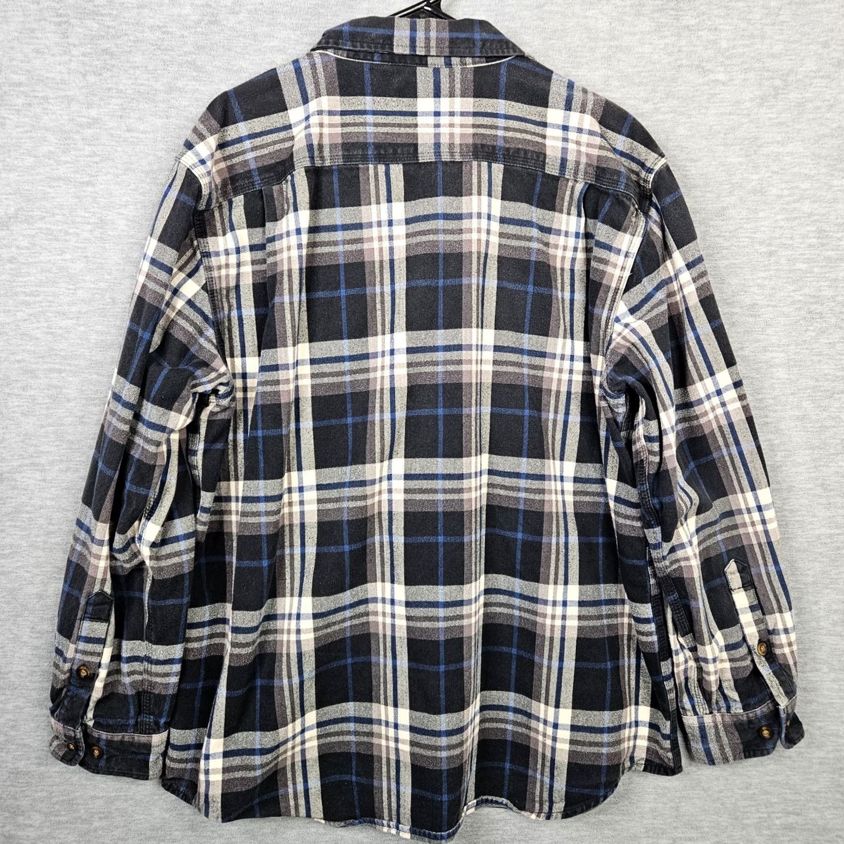 Carhartt Carhartt Original Fit Button-Up Long Sleeve Heavy Flannel Plaid Shirt XL Multicolor Size US XL / EU 56 / 4 - 2 Thumbnail