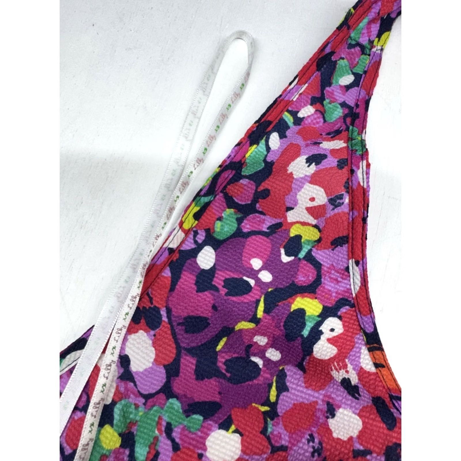 Lilly Pulitzer Lilly Pulitzer Wild Confetti Devaney Ruffled Floral Racetrack Tank Top Women’s L Pink Floral Sleeveless Racerback Scoop Neck Size L / US 10 / IT 46 - 6 Thumbnail