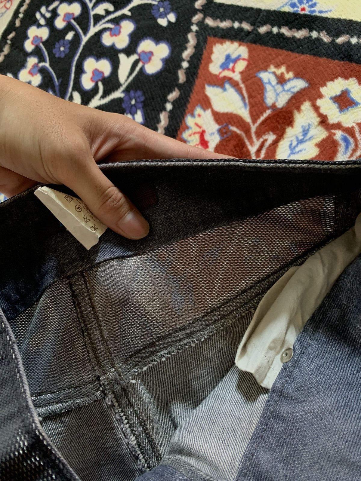 If Six Was Nine Abac Japanese Baggy Jeans Size US 29 - 8 Thumbnail