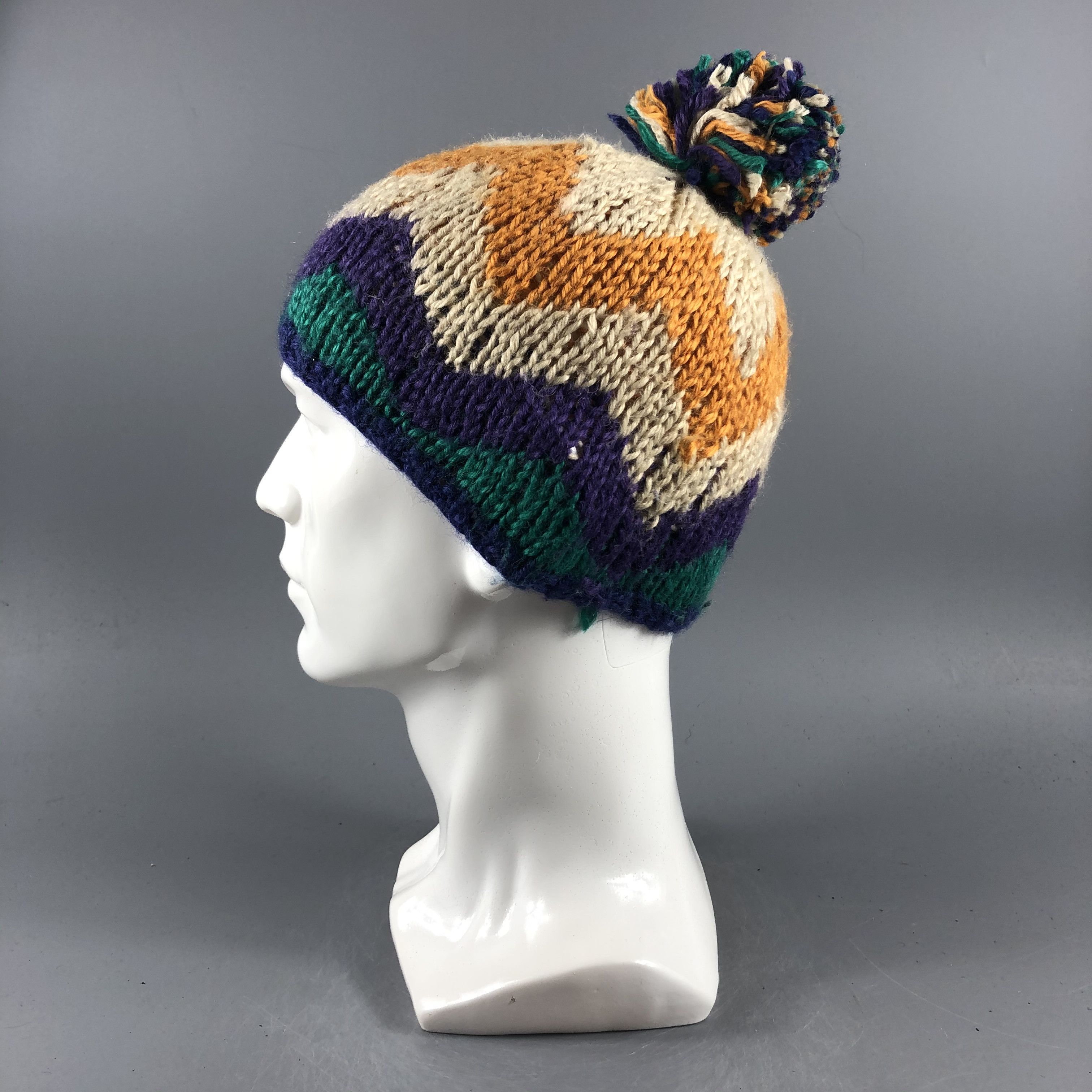 Japanese Brand × Vintage Kids Unknown Knit Beanie Snow Hat Snow Cap -D055 Size ONE SIZE - 1 Thumbnail