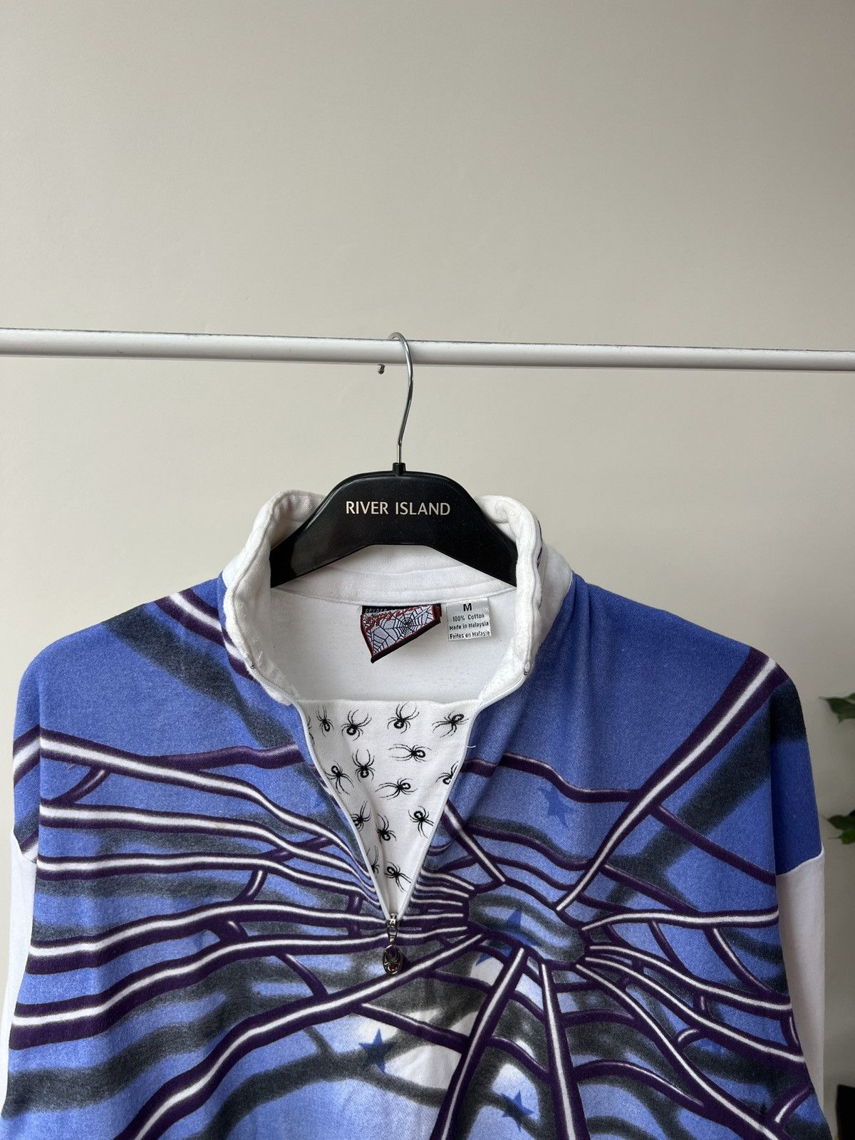 Spyder Vintage 90s Y2K Spyder Spider Web Big Logo Long Sleeve Stars Size US M / EU 48-50 / 2 - 6 Thumbnail
