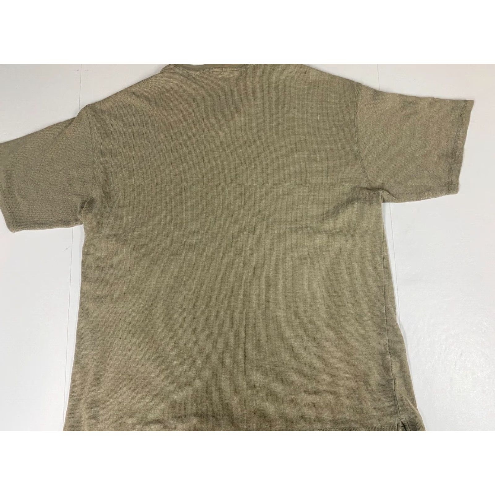 Bugle Boy Bugle Boy Mens Shirt XL Beige V-Neck Short Sleeve Cotton Breathable Stretch Logo T-Shirt Regular Vintage No Size US XL / EU 56 / 4 - 6 Thumbnail