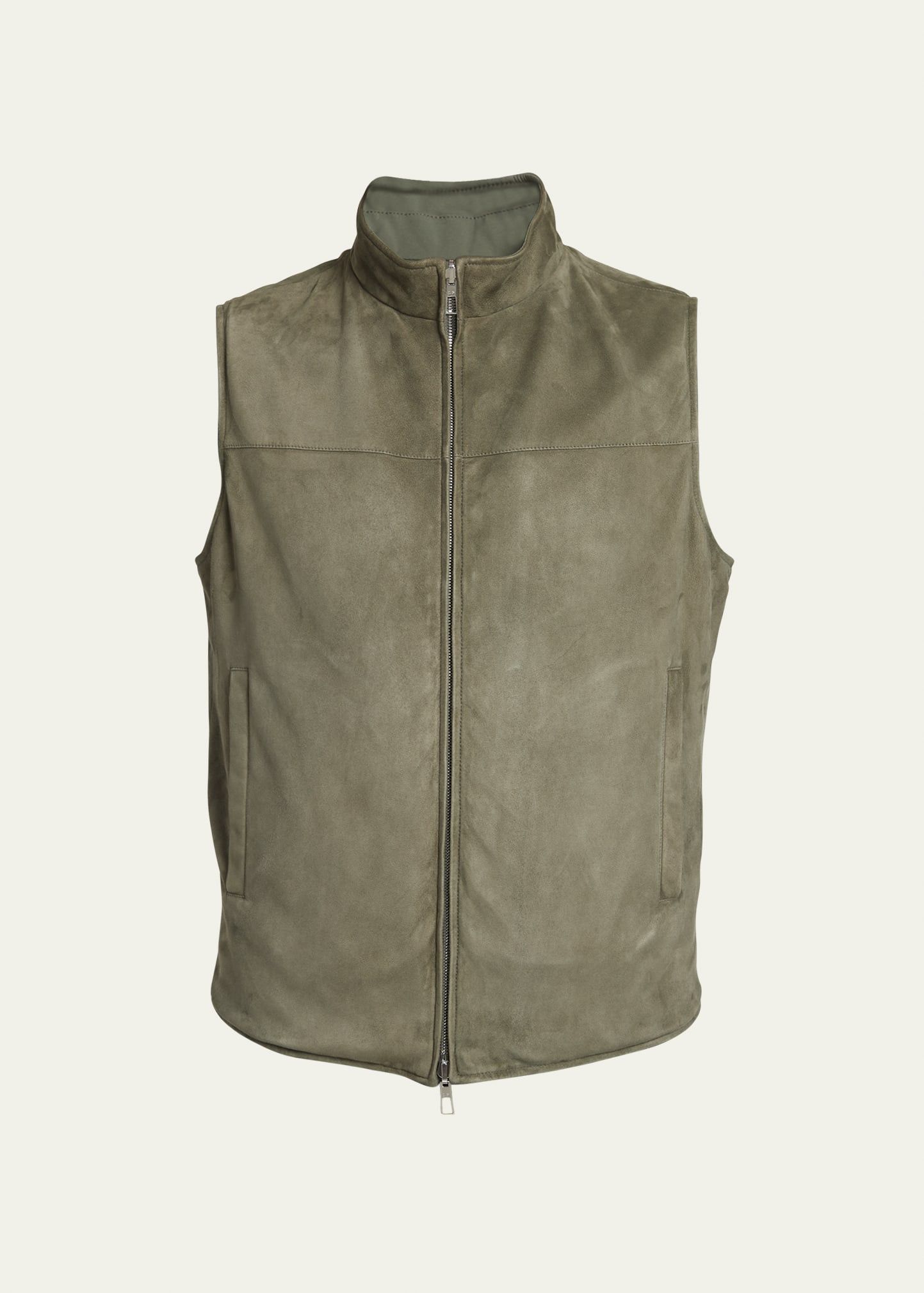 Loro Piana o1w1db10824 Reversible Marlin Vest in Green Size US M / EU 48-50 / 2 - 1 Thumbnail