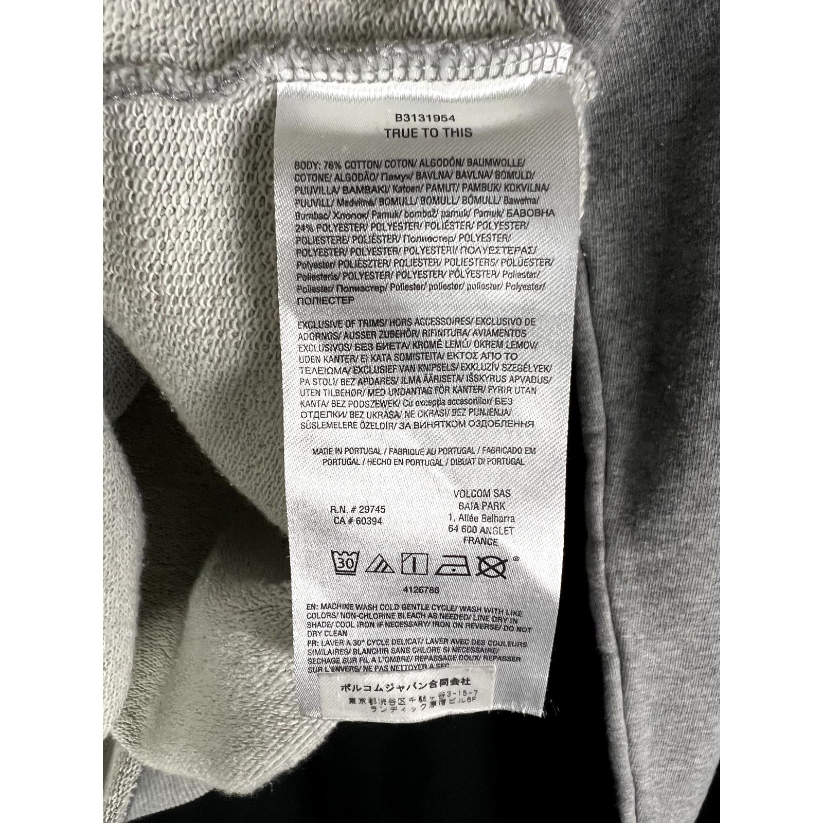 Volcom Volcom Stone Women's Small Skateboarding Gray Sweatshirt Y2K Size S / US 4 / IT 40 - 6 Thumbnail
