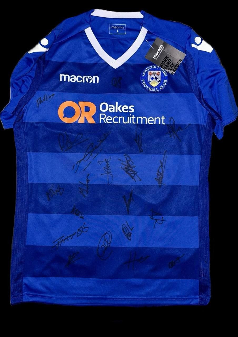 Macron Lowestoft Town 2019/20 Home Macron football jersey shirt aut Size US L / EU 52-54 / 3 - 1 Thumbnail