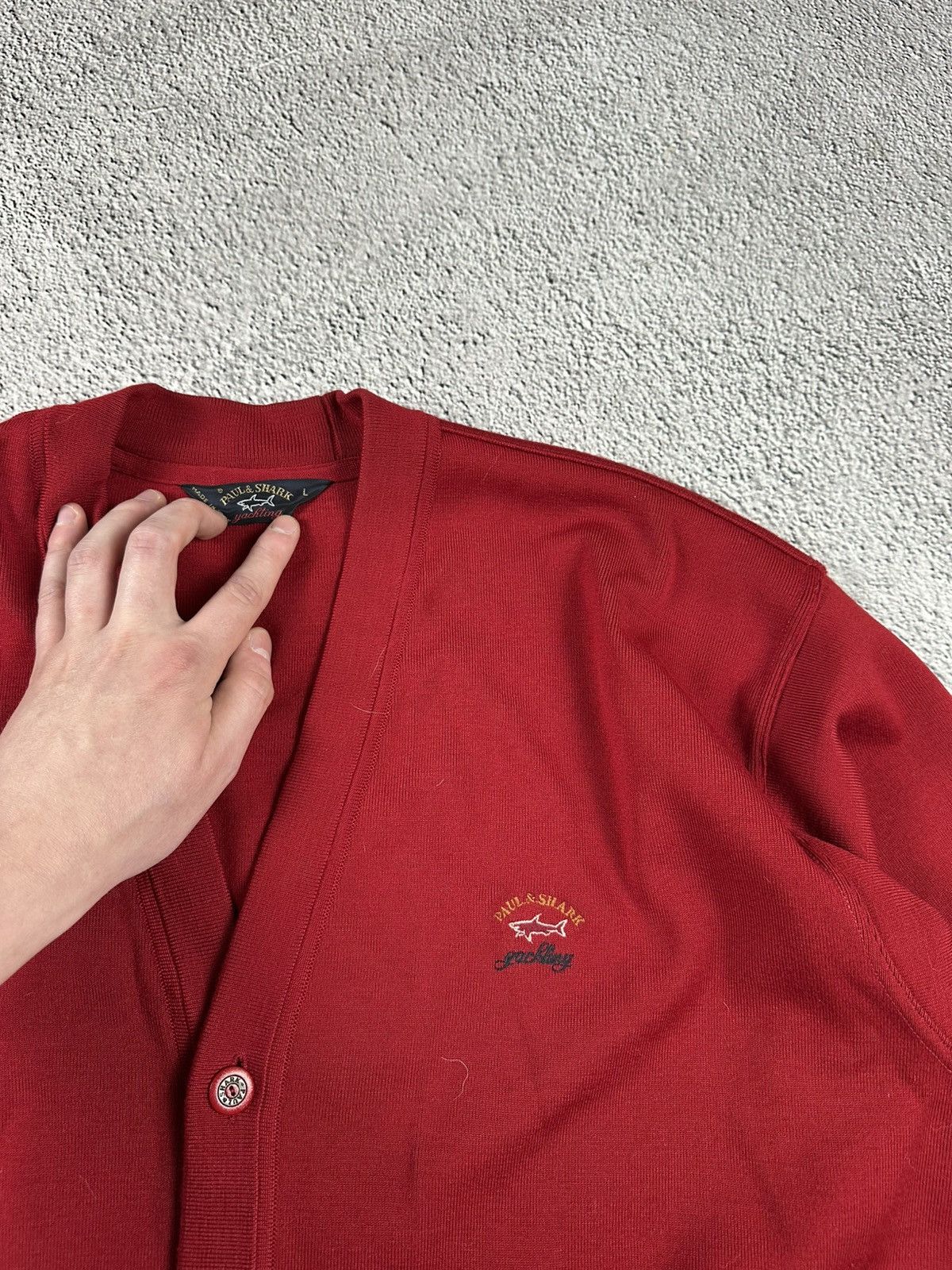 Vintage Paul & Shark Wool Lana Cardigan Old Money Italy