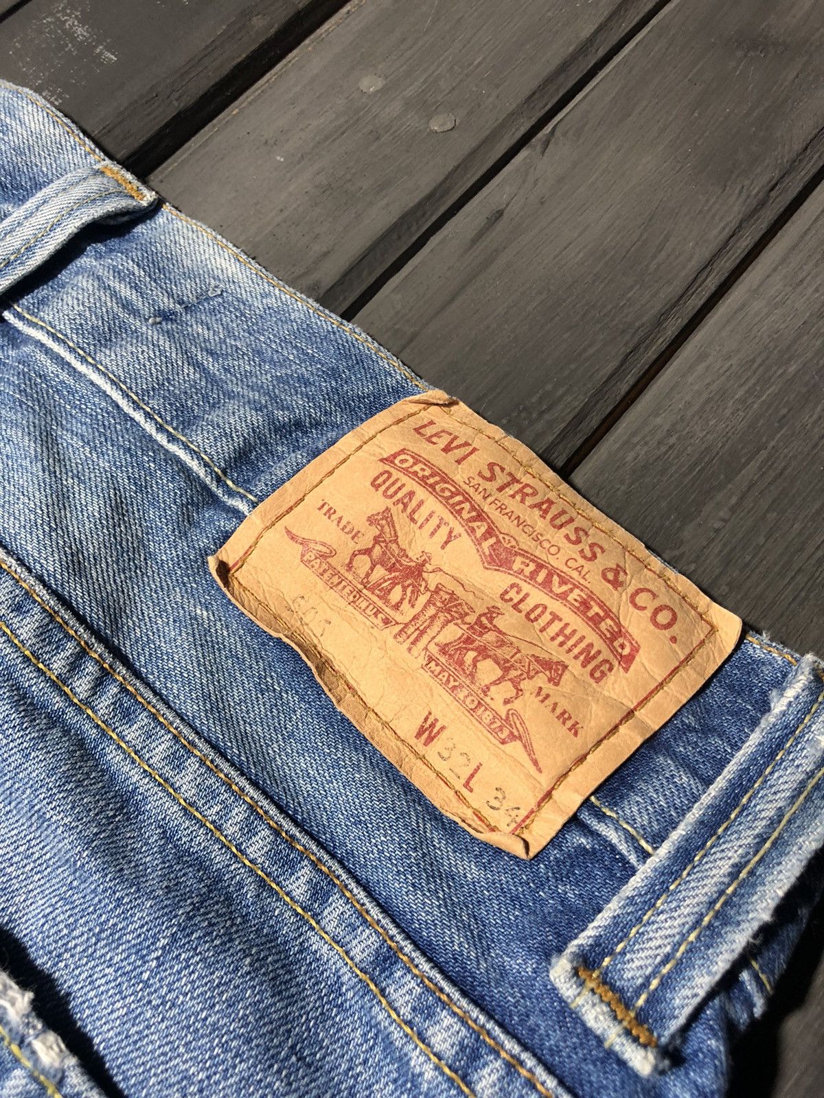 Hysteric Glamour × Levi's VTG HYSTERIC GLAMOUR STYLE STONE WASHED DISTRESSED JEANS 90S Size US 32 / EU 48 - 2 Thumbnail