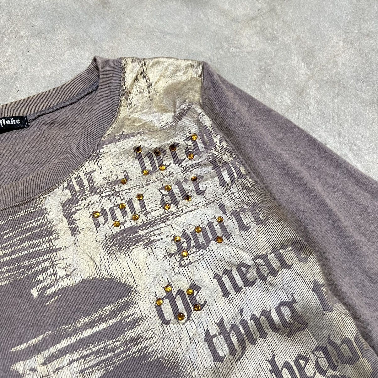 If Six Was Nine 2000s Cornflake Vkei Style Poem Long Sleeve Shirt Size M / US 6-8 / IT 42-44 - 4 Thumbnail