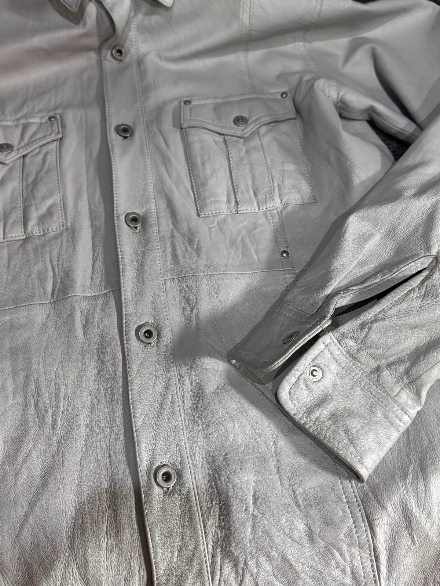 ABAHOUSE ABHOUSE Sheepskin Shirt Jacket Size US M / EU 48-50 / 2 - 6 Thumbnail