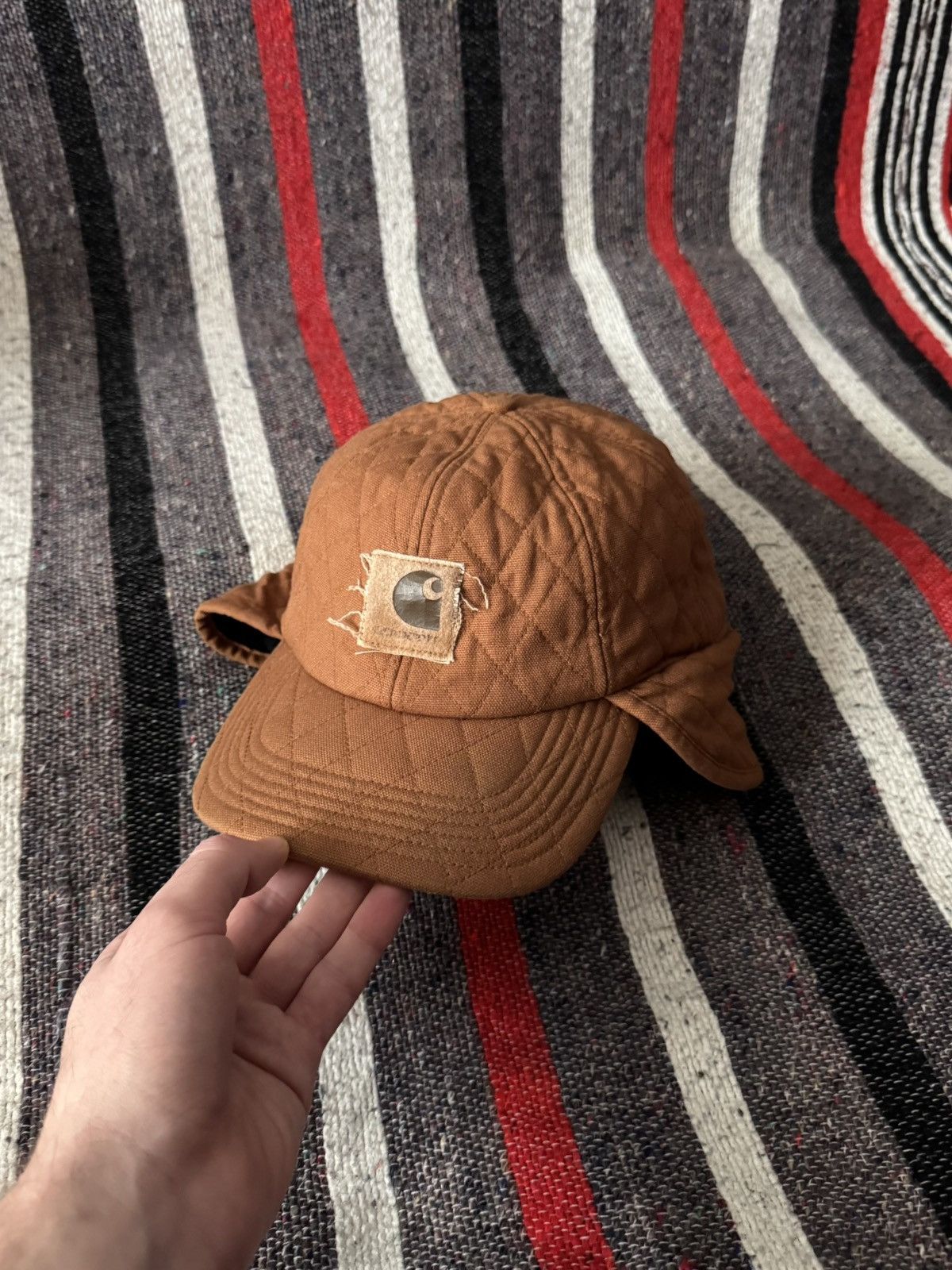 Carhartt Vintage 09’s Carhartt 2006 y2k Brown Winter Workwear Hat Size ONE SIZE - 1 Thumbnail