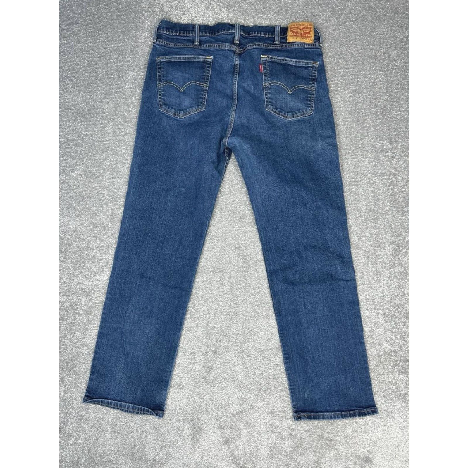 Levi's Levi's 514 Jeans Mens 40 Denim Stretch Mid Rise Straight Leg Blue 36x30 Regular Size US 40 / EU 56 - 2 Thumbnail