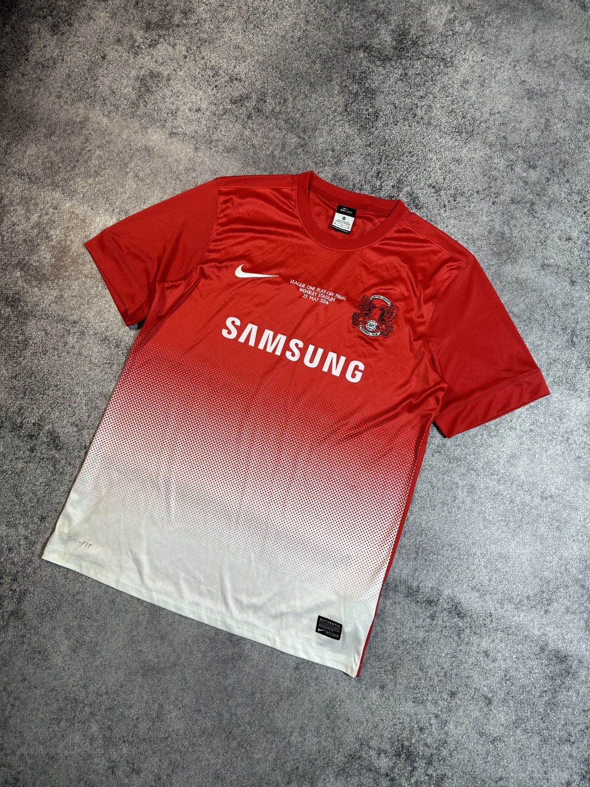 Nike × Vintage Nike Leyton Orient Samsung Soccer Jersey Blokecore Style M Size US M / EU 48-50 / 2 - 1 Thumbnail