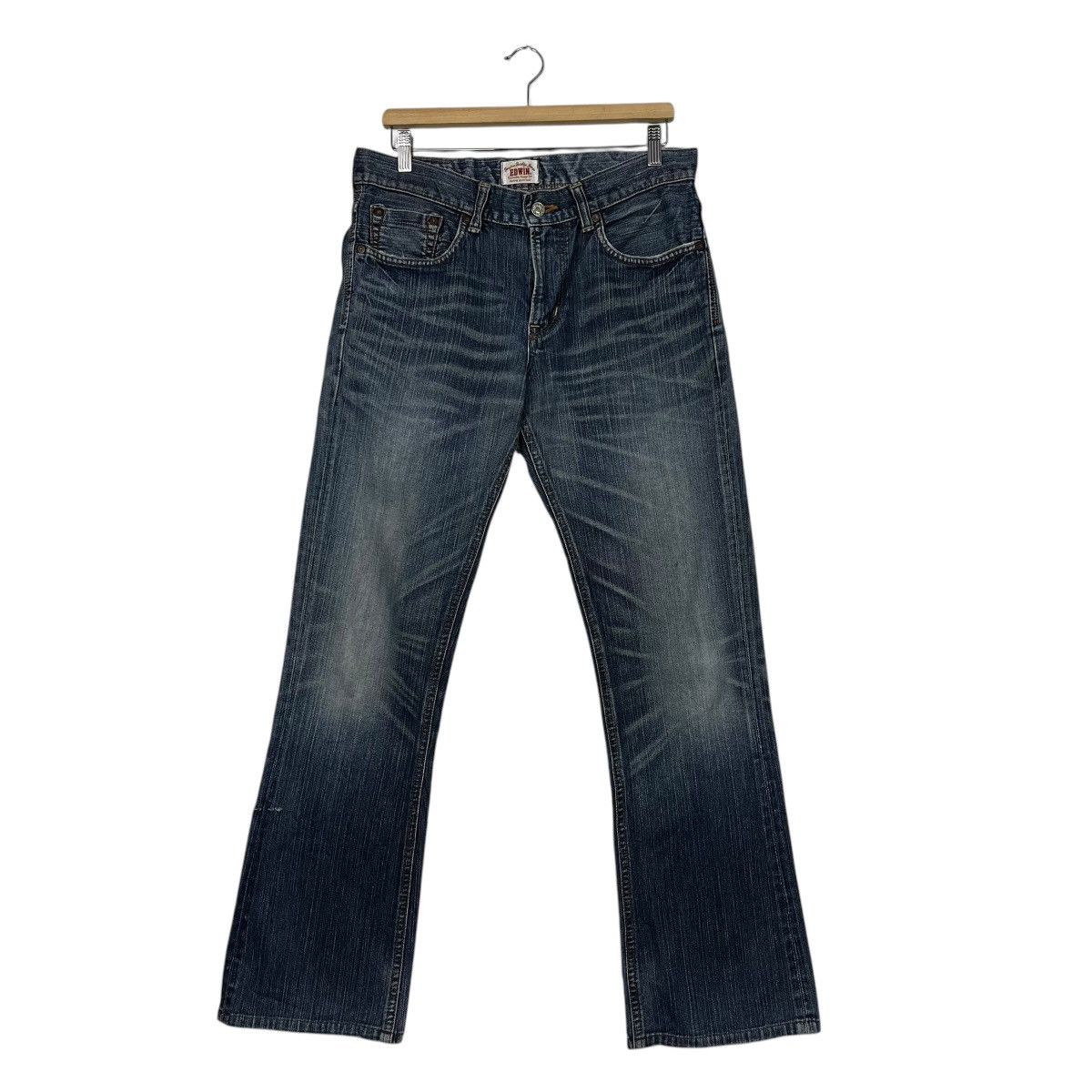 Japanese Brand Vintage Edwin Faded Denim Jeans Size 32" / US 10 / IT 46 - 1 Thumbnail