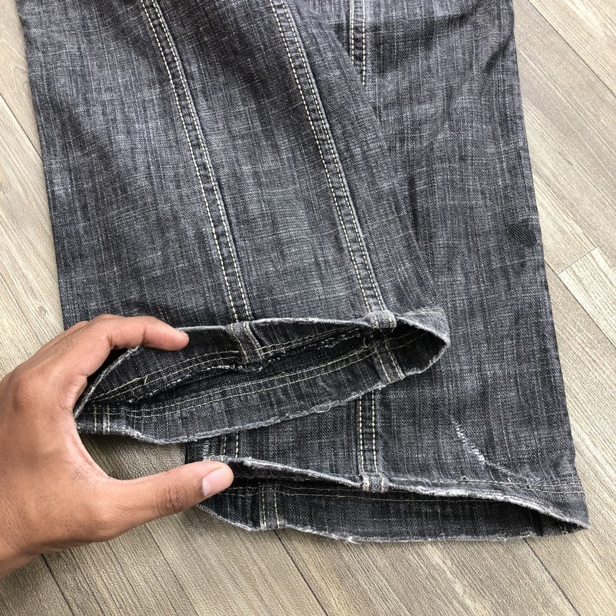 Antik Denim × If Six Was Nine × Vintage Vintage Antik Denim Distressed Embrodired Lgb Flared Jeans Size US 28 / EU 44 - 5 Thumbnail