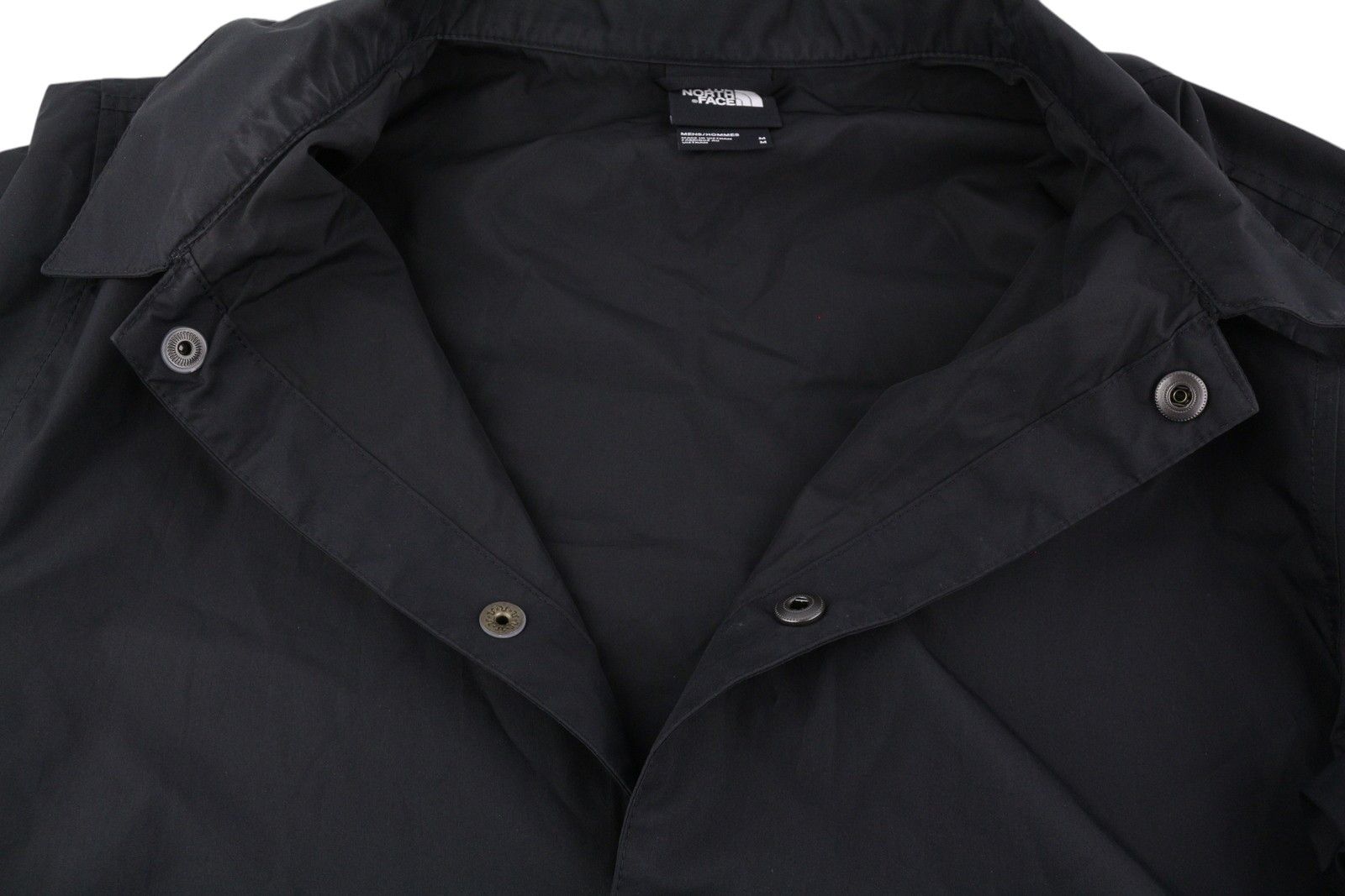The North Face M Black Windwall Polo Neck Snap Buttons Lightweight 84369 Size US M / EU 48-50 / 2 - 14 Thumbnail
