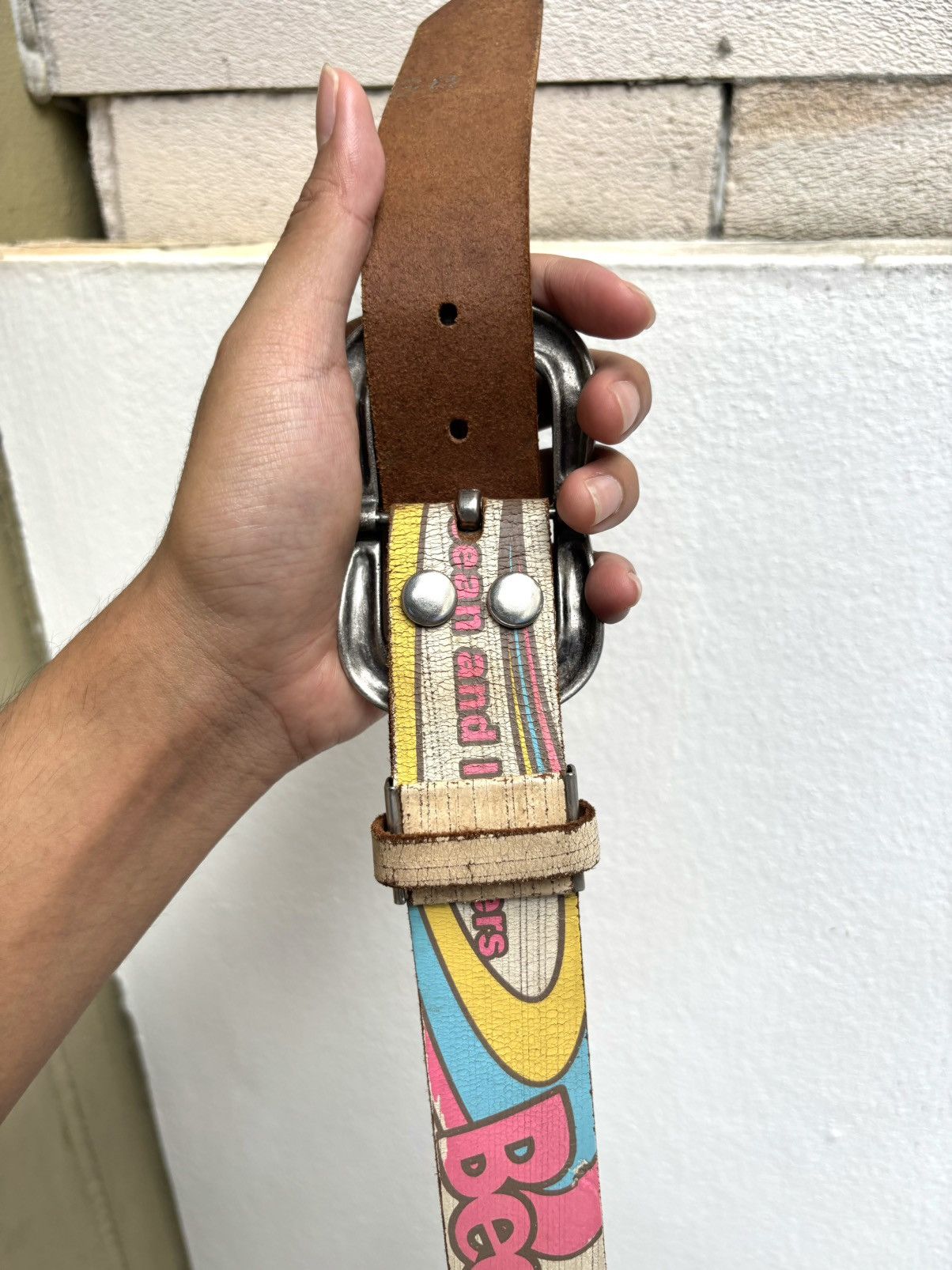 Japanese Brand Vintage Beach Sound Surf Belt (size 35-38 ) Size ONE SIZE - 5 Thumbnail