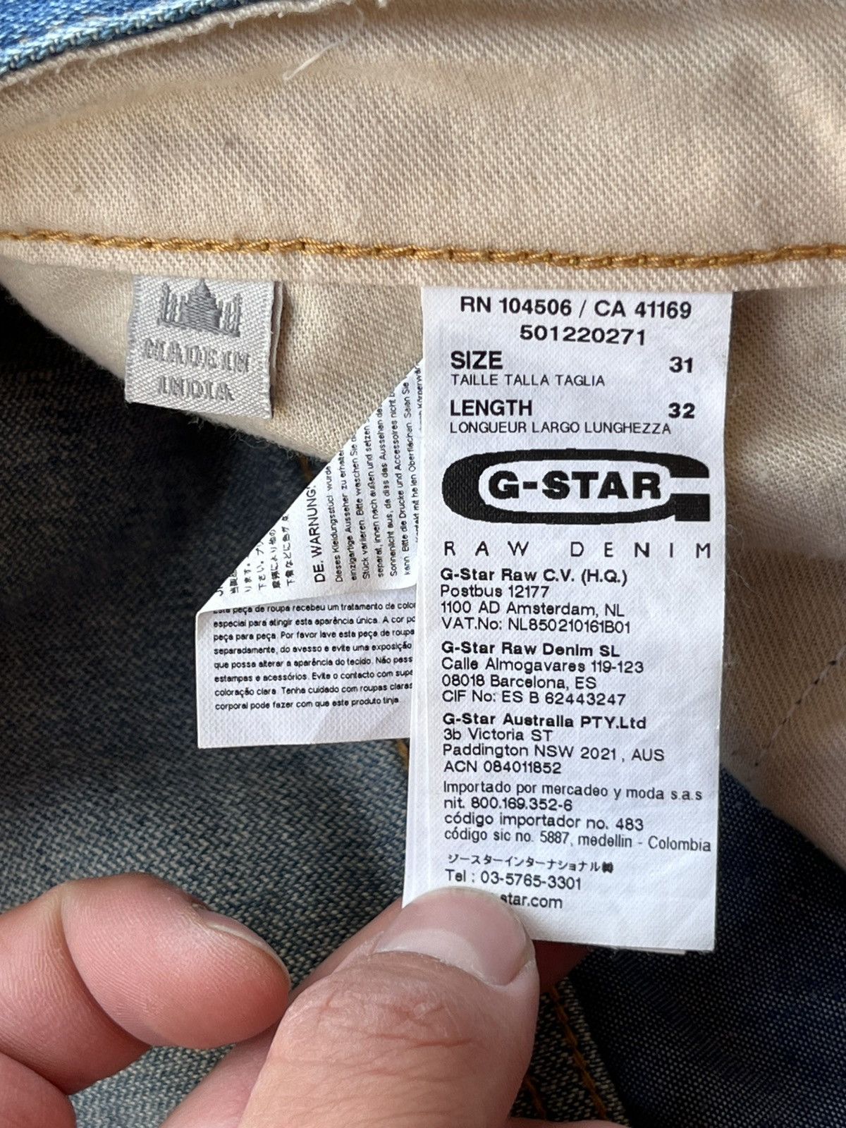 G-Star × Japanese Brand Faded Distressed G Star Taw Arc 3D Loose Tapered Jeans Pants Size US 31 - 18 Thumbnail