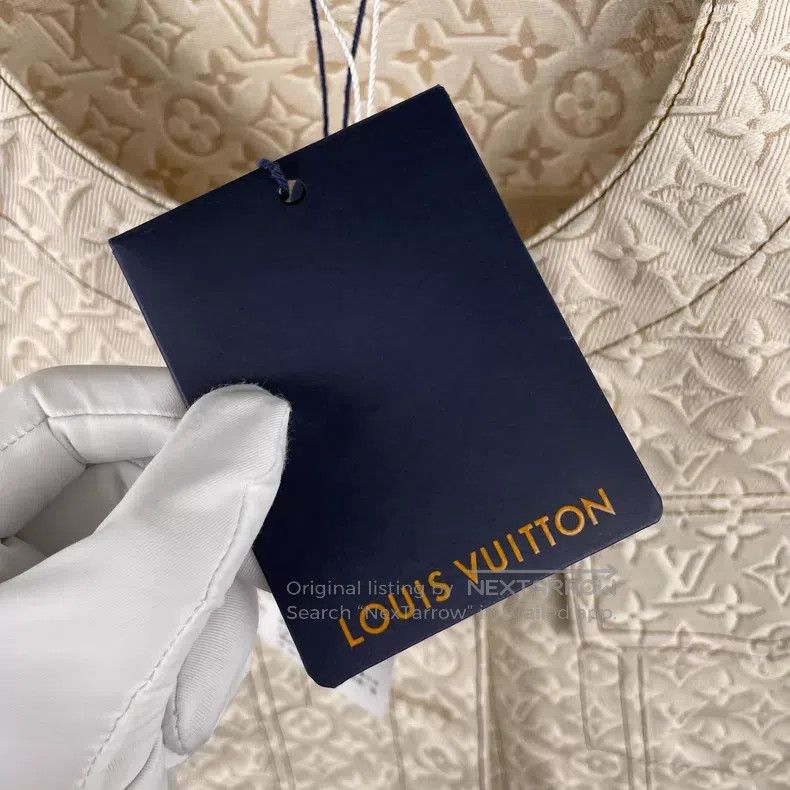 Louis Vuitton Louis Vuitton 26 SS Beige 3D Printed Denim Jacket Size XS / US 0-2 / IT 36-38 - 5 Thumbnail