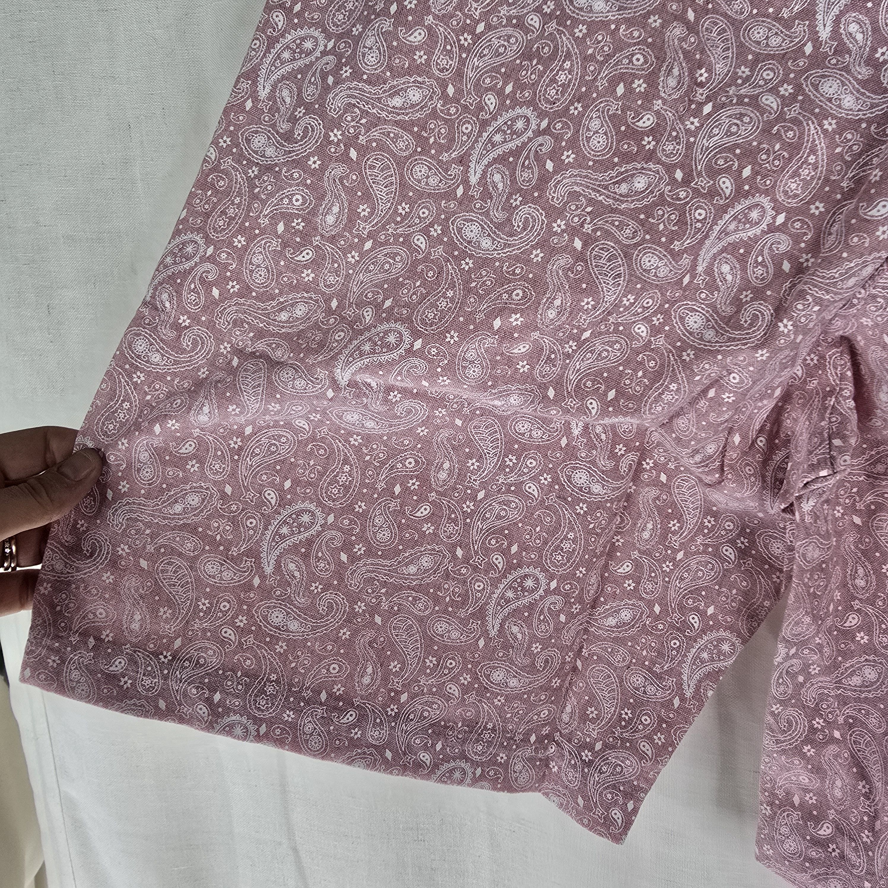 CLOT Clot Clottee Mens Large Bandana Paisley Print Shorts Pink Size US 34 / EU 50 - 4 Thumbnail