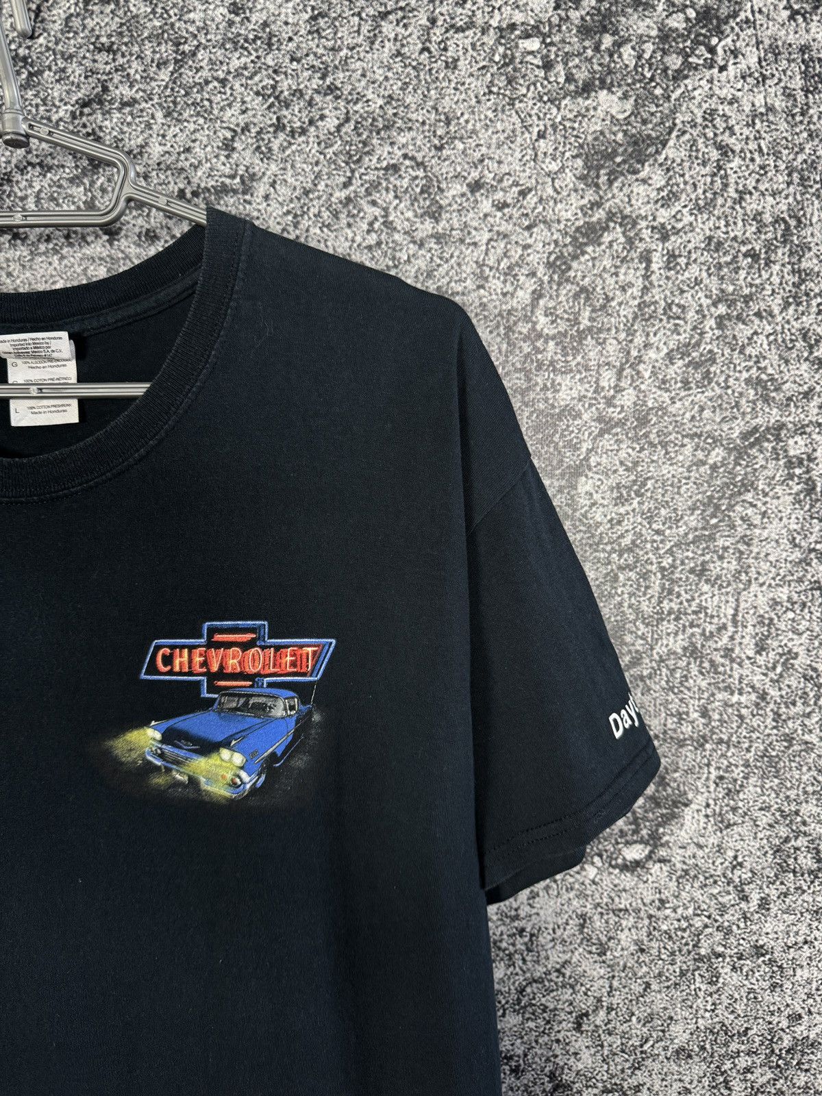 Vintage Vintage Tee Chevrolet Big Logo Lost In The 50s Car Racing Size US L / EU 52-54 / 3 - 3 Thumbnail
