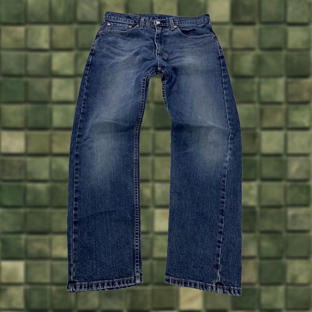 Levi's Levi’s 505 Regular Stretch Straight Jeans Men Blue Vintage Wash 34x30 Size US 34 / EU 50 - 1 Thumbnail