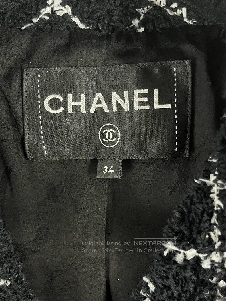 Chanel Chanel Cruise series black and white plaid tweed jacket Size XXS / US 00 / IT 34 - 4 Thumbnail