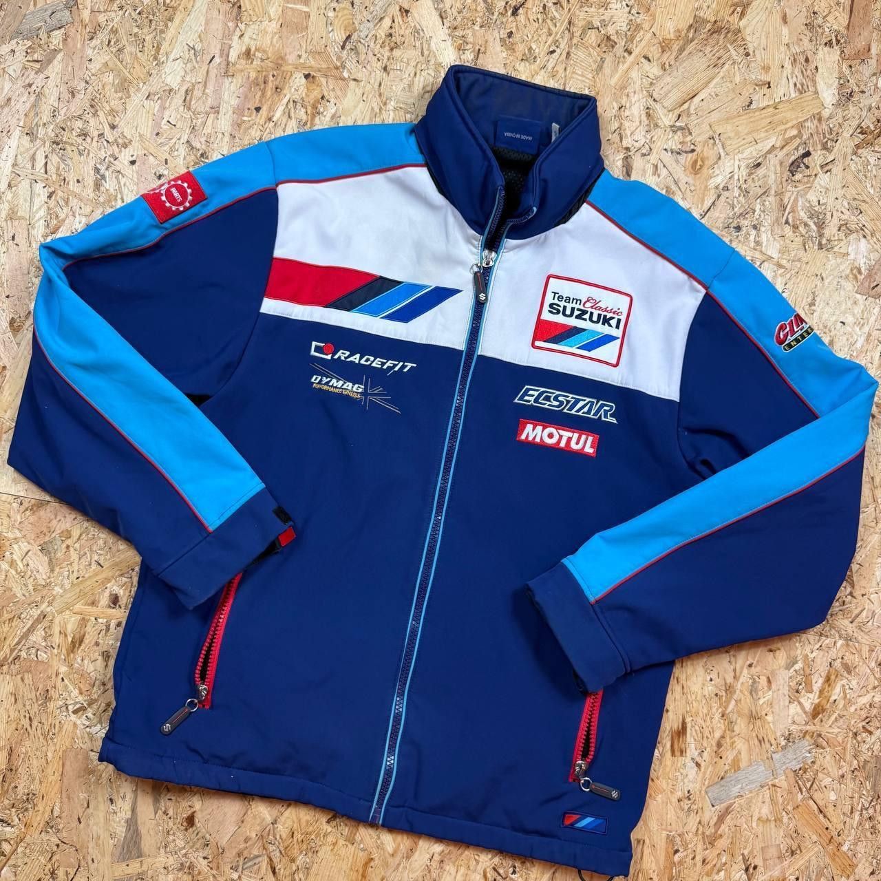 Vintage Suzuki Vintage Racing Fleece Jacket Size US L / EU 52-54 / 3 - 2 Thumbnail